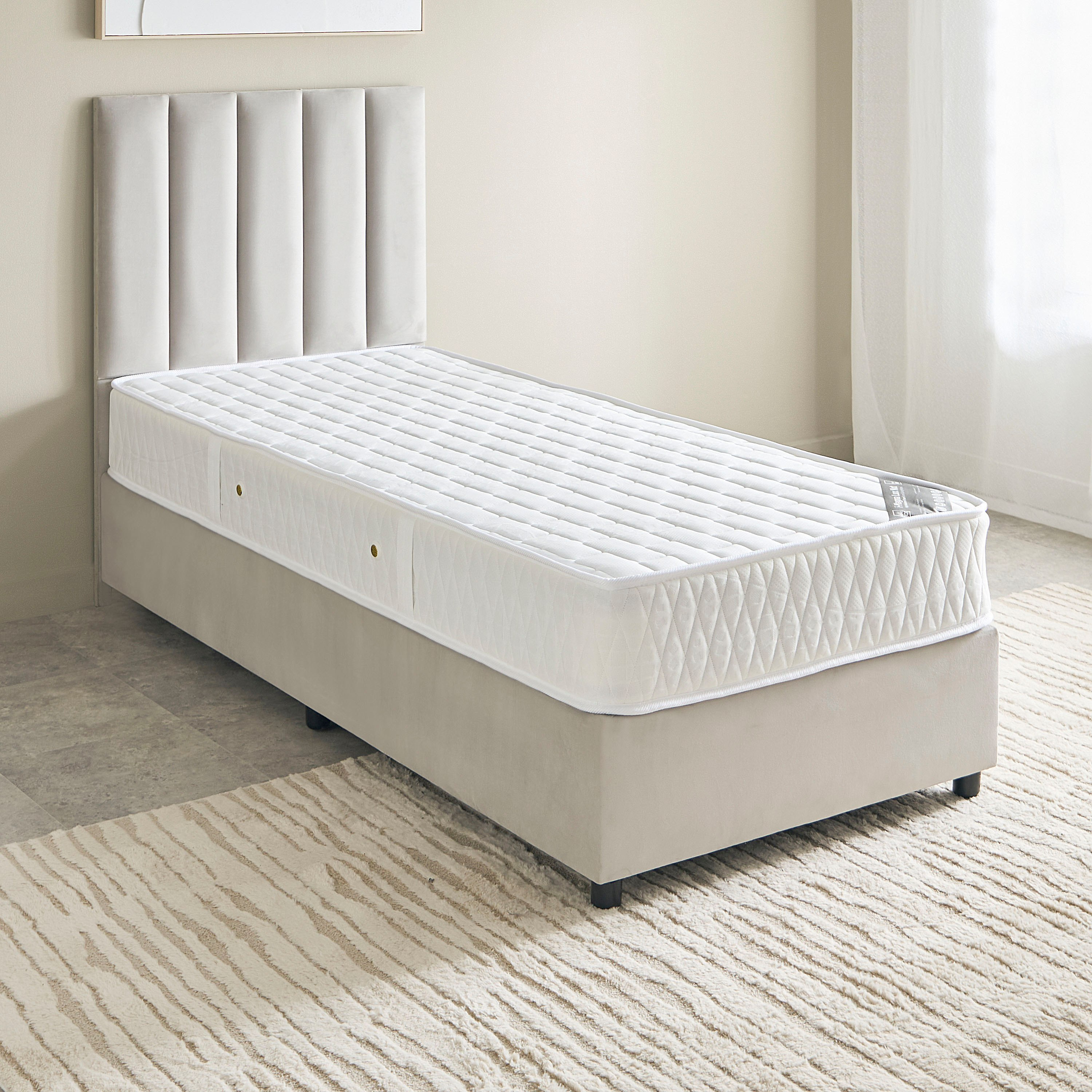 SleepEase iMagna Lux Nxt Knitted Fabric High Resilience Foam Bonnell Spring Mattress - 90x200x22 cm-hbxfurniture-bedroom-mattresses-single-image-3