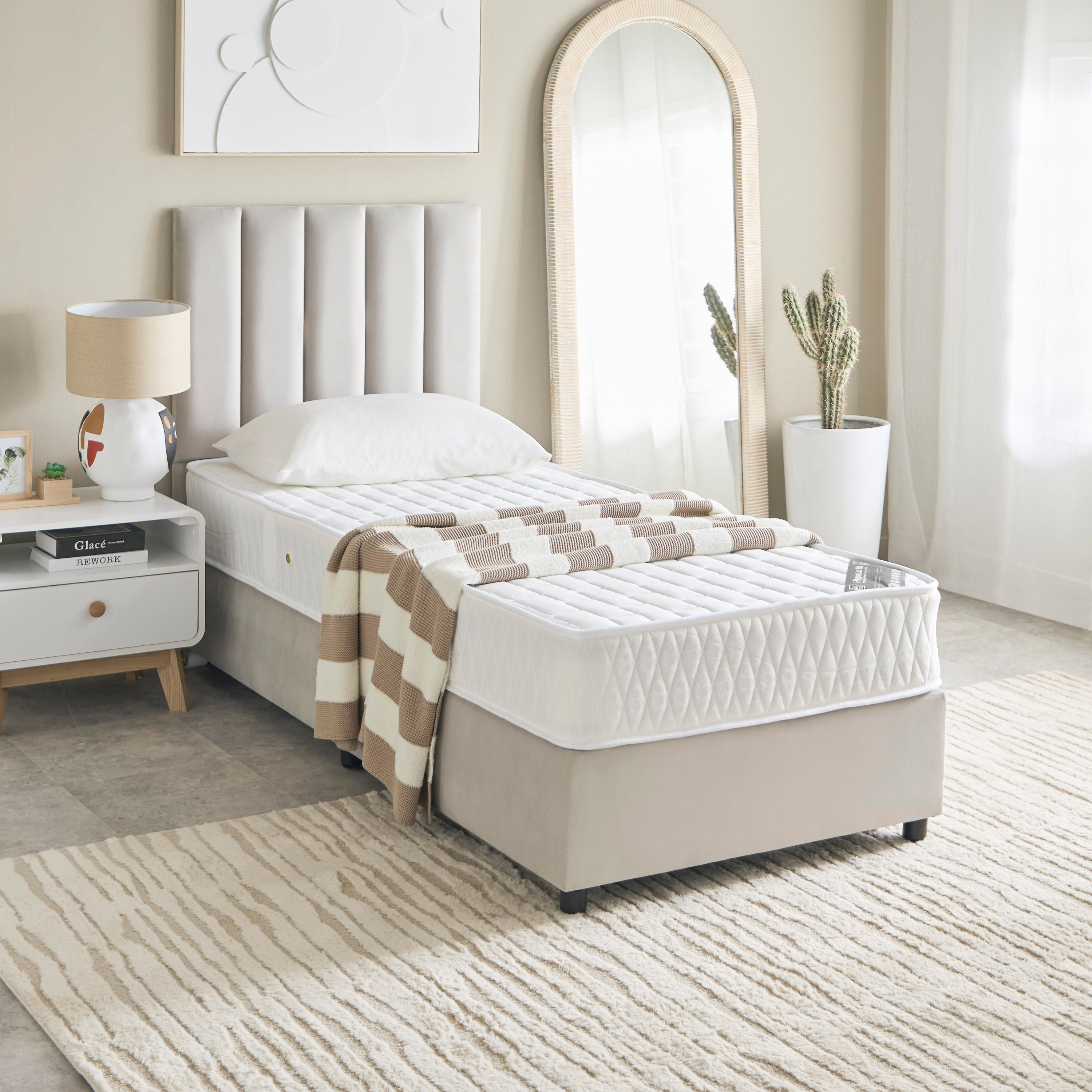SleepEase iMagna Lux Nxt Knitted Fabric High Resilience Foam Bonnell Spring Mattress - 90x200x22 cm-hbxfurniture-bedroom-mattresses-single-image-10