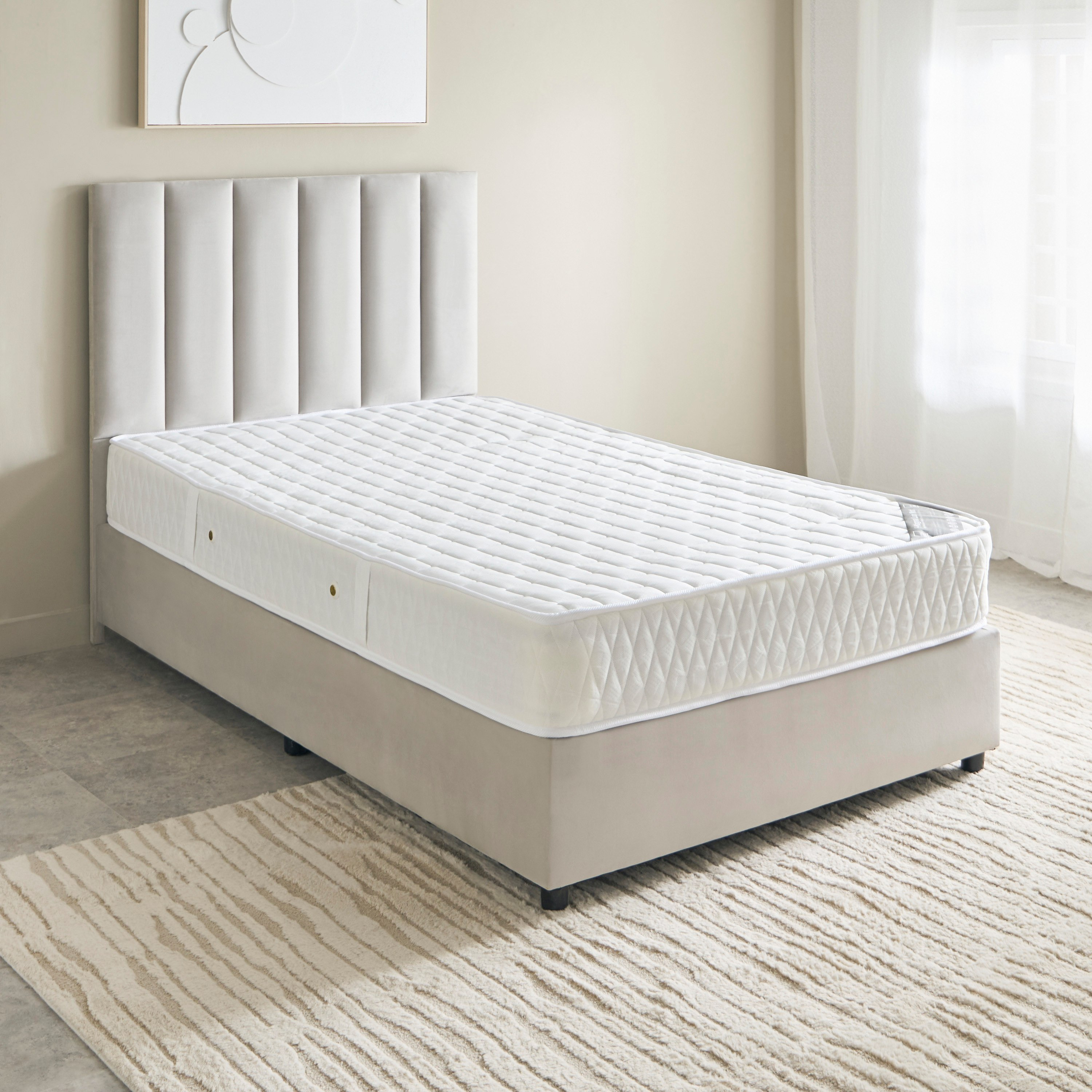 SleepEase iMagna Lux Nxt Knitted Fabric High Resilience Foam Bonnell Spring Mattress - 120x200x22 cm-hbxfurniture-mattresses-twin-image-3
