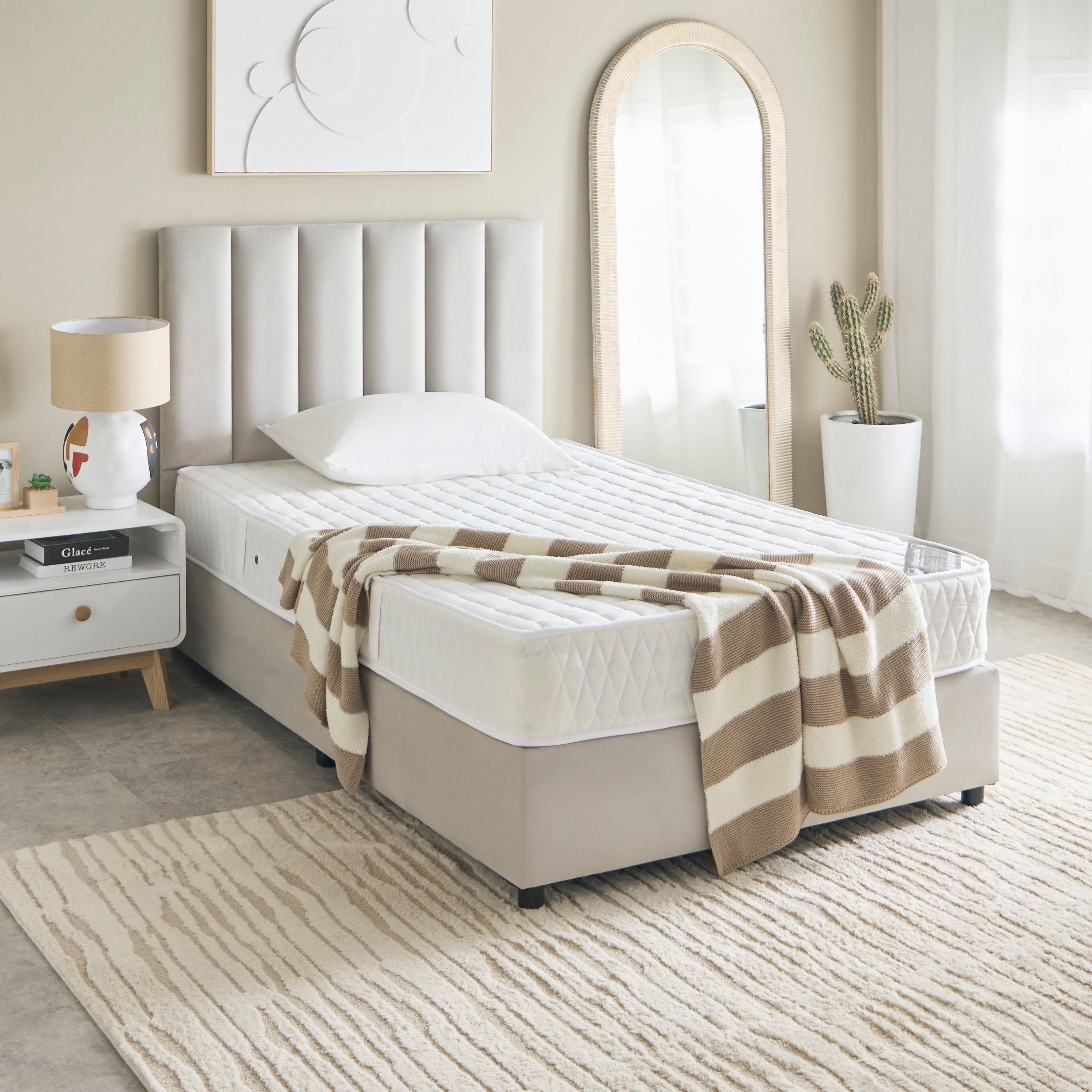 SleepEase iMagna Lux Nxt Knitted Fabric High Resilience Foam Bonnell Spring Mattress - 120x200x22 cm-hbxfurniture-mattresses-twin-image-10