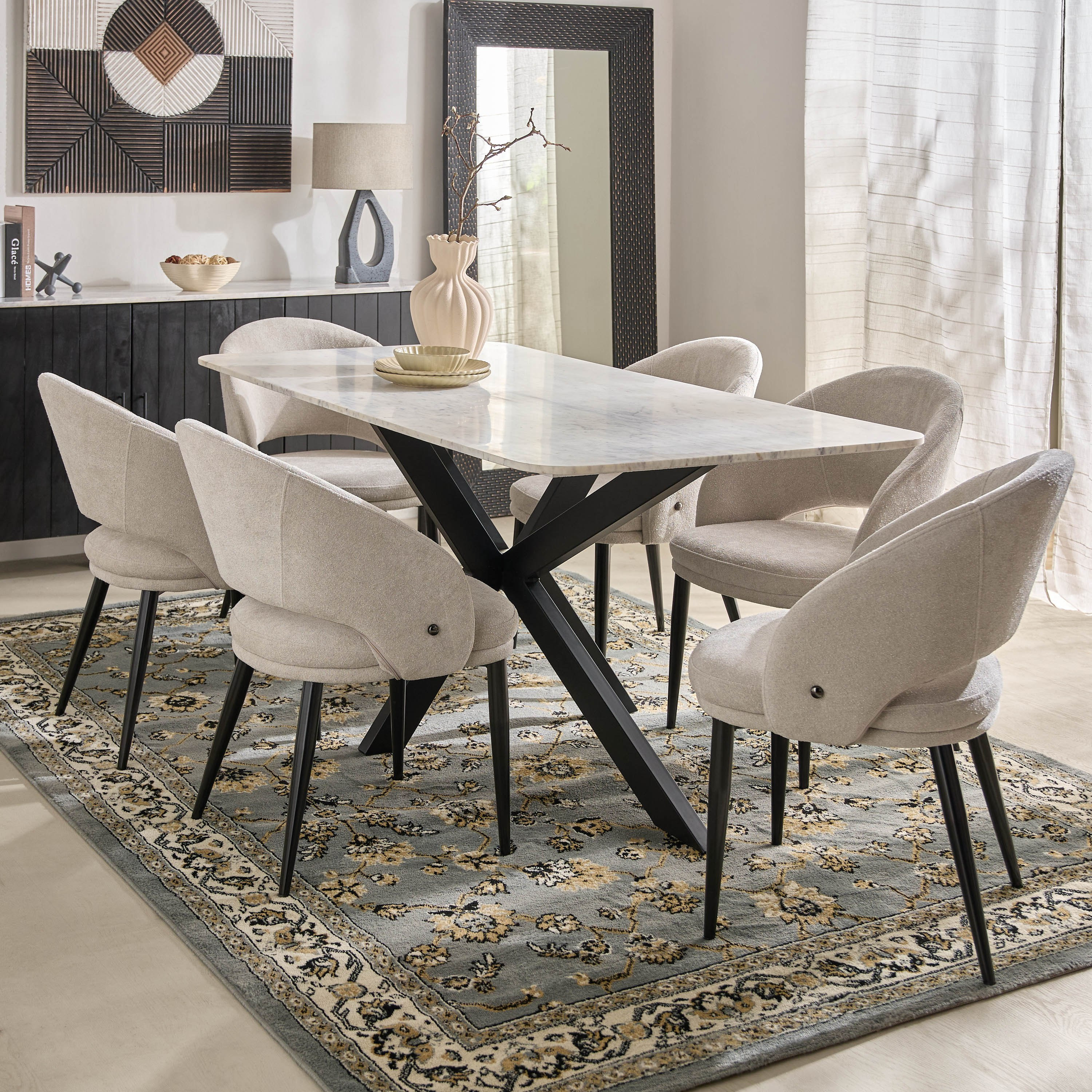 طاولة سفرة لـ6 مقاعد بسطح من الرخام الأصلي - بول من فيندرا-hbxdiningroom-diningtablesandsets-diningtables-sixseater-image-8