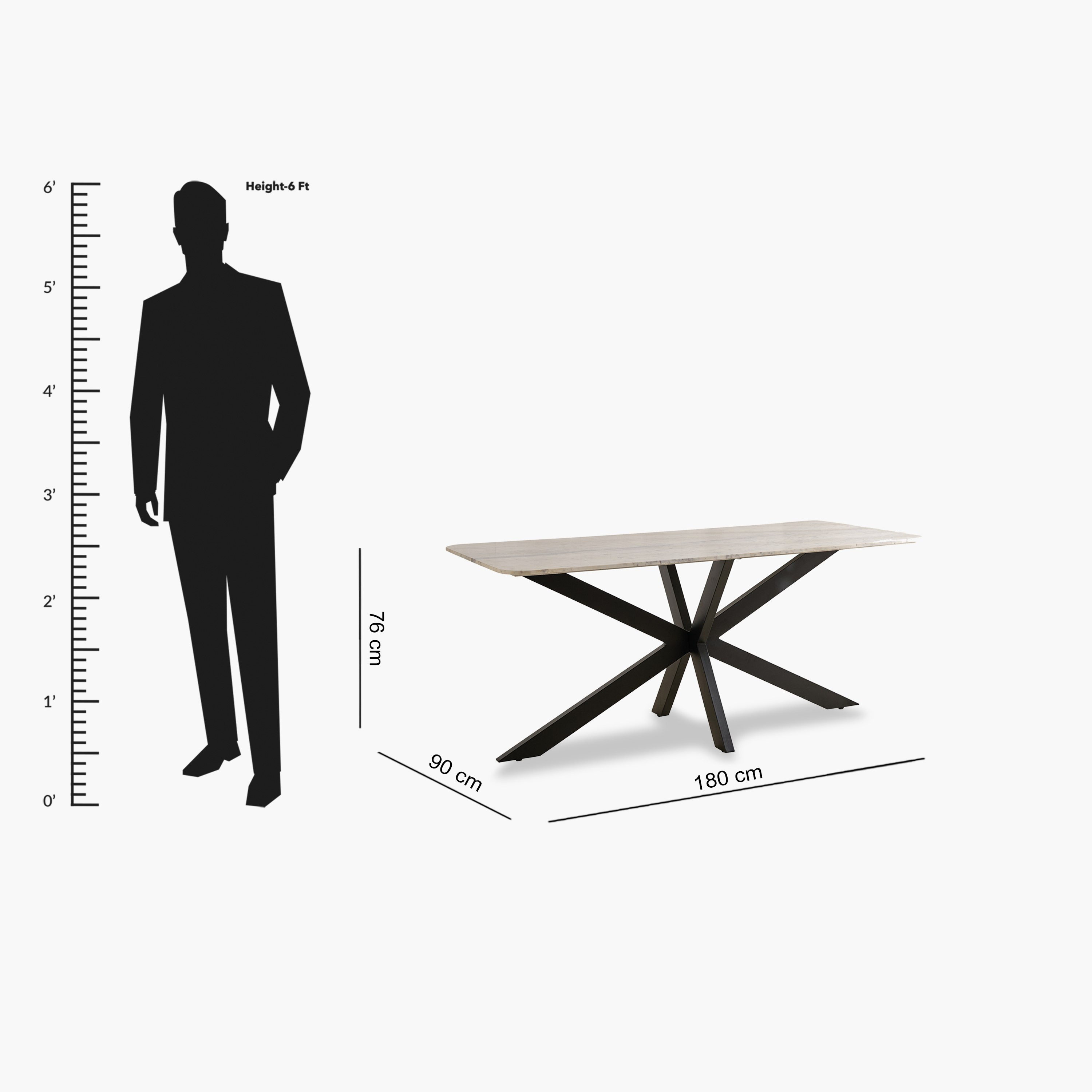 طاولة سفرة لـ6 مقاعد بسطح من الرخام الأصلي - بول من فيندرا-hbxdiningroom-diningtablesandsets-diningtables-sixseater-image-10