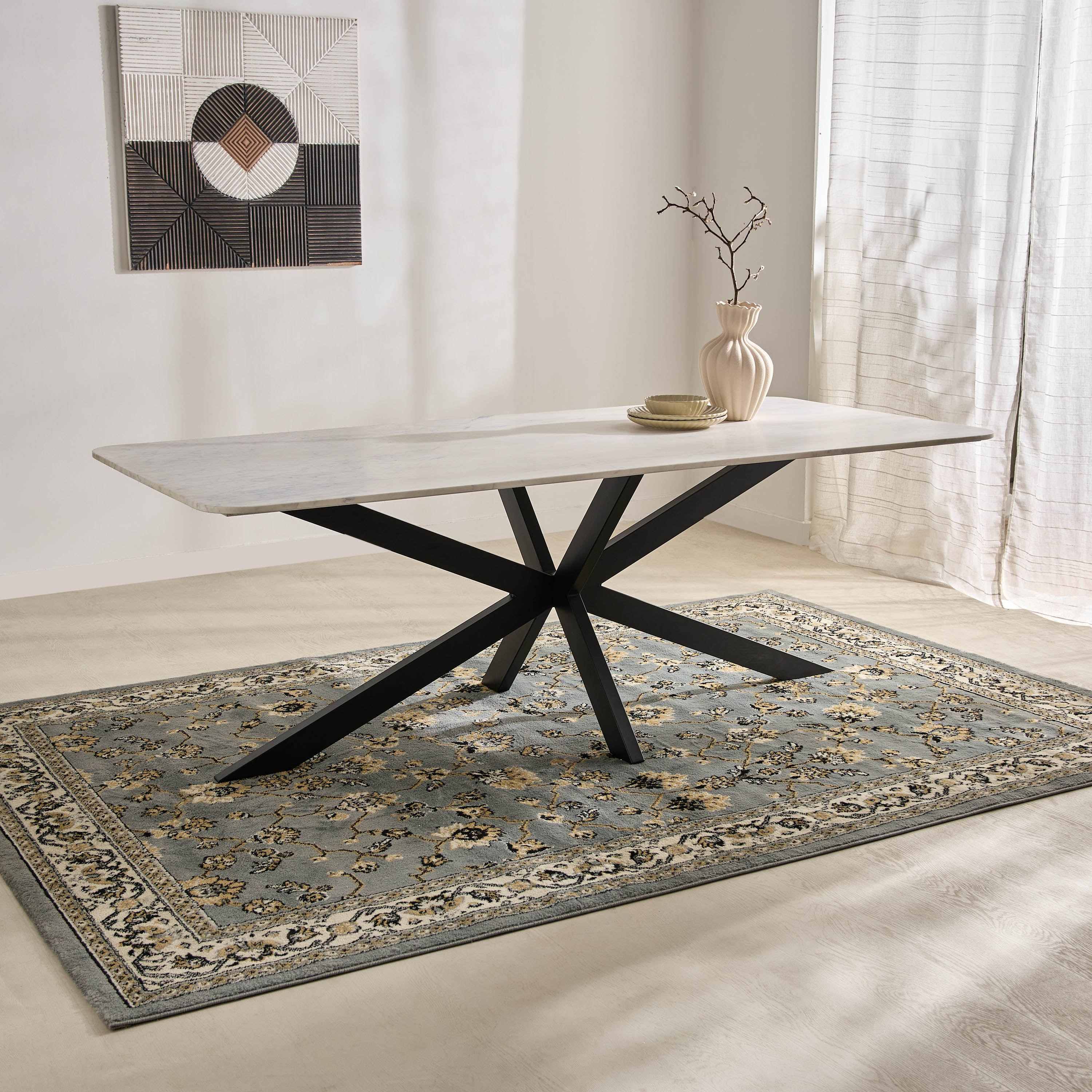 Vendra Paul Genuine Marble Top 8-Seater Dining Table-PROMO_HB_SA_HBX10_TH1000_NEW_031025-image-1