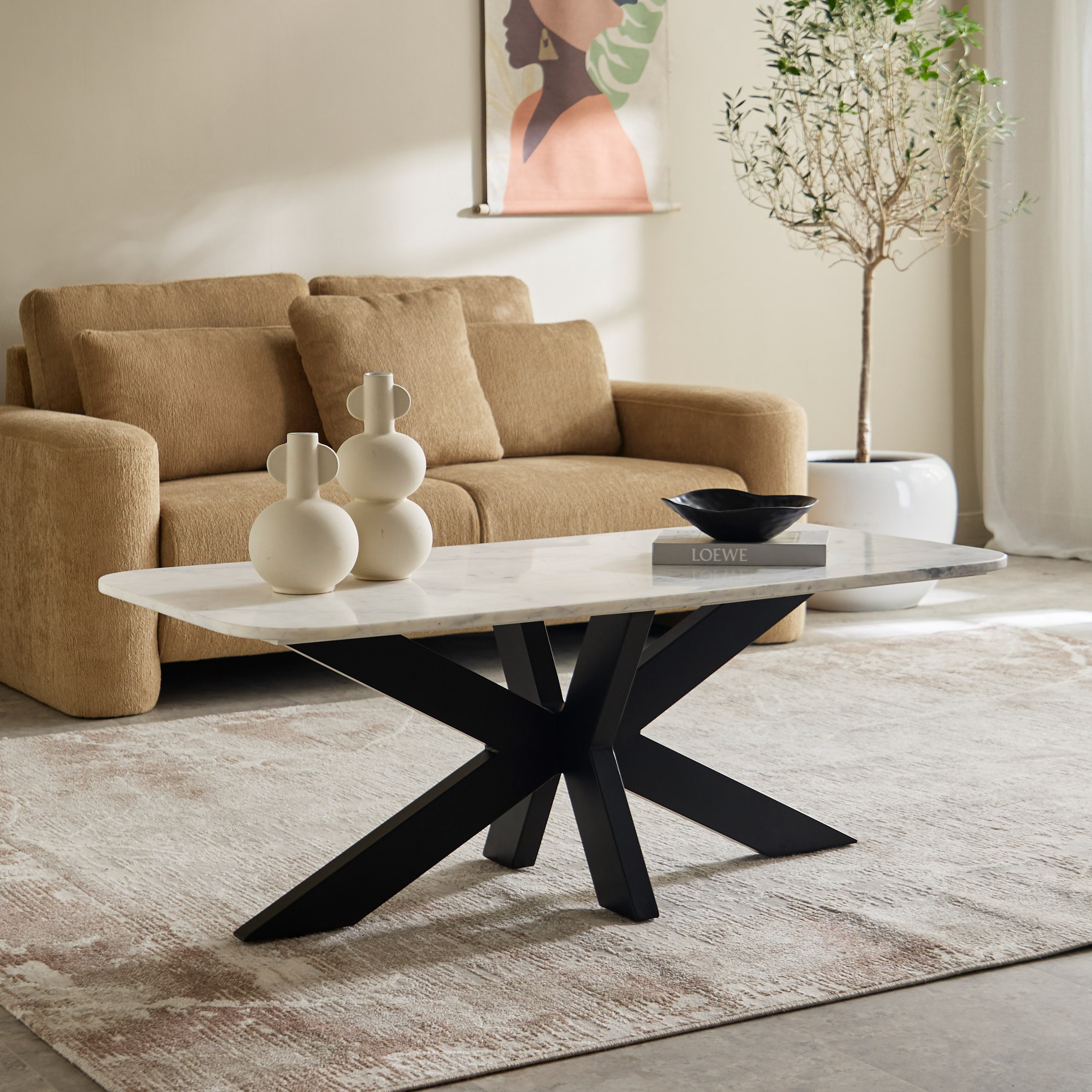 Vendra Paul Genuine Marble Top Coffee Table-PROMO_HB_UAE_HBX10_280126-image-1