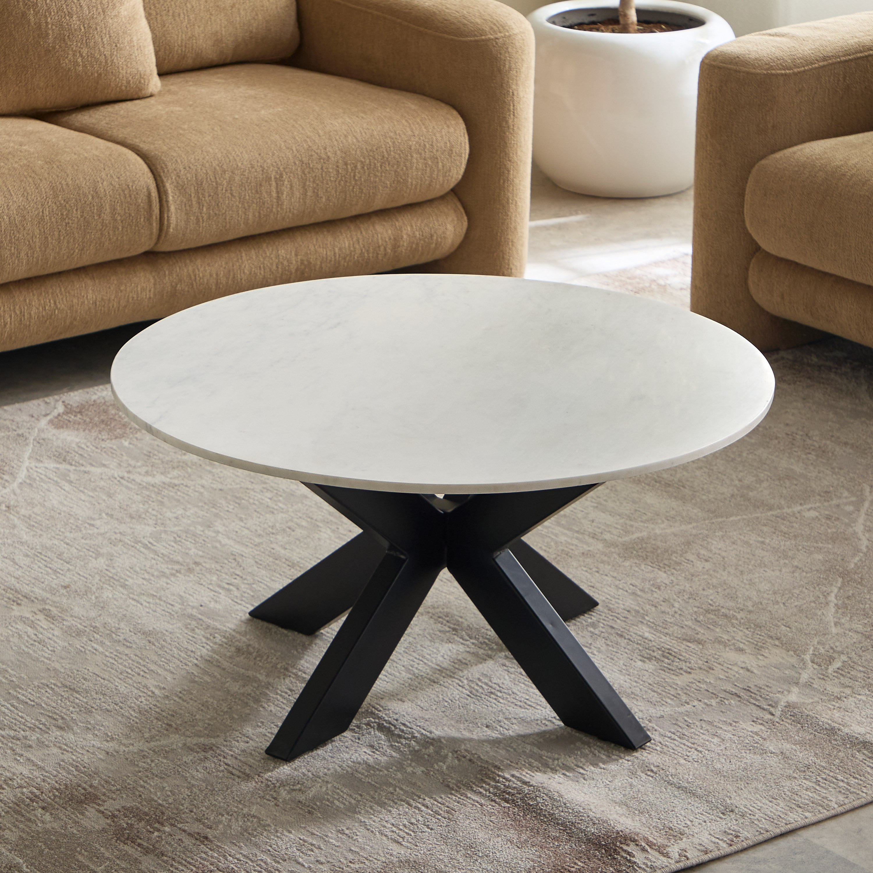Vendra Paul Genuine Marble Top Round Coffee Table-PROMO_HB_SA_HBX10_TH1000_NEW_031025-image-2