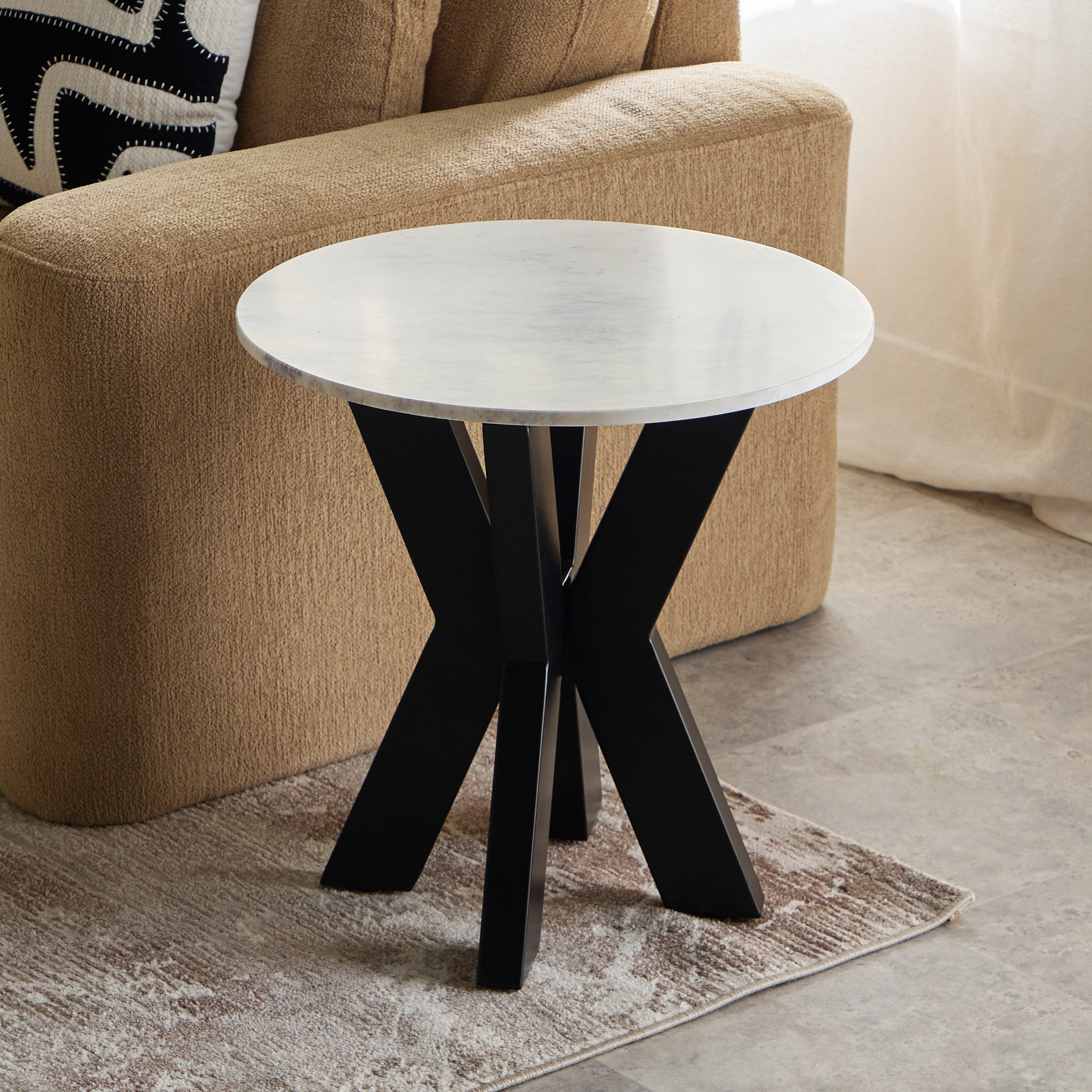 Vendra Paul Genuine Marble Top Round End Table-PROMO_HB_SA_HBX10_TH1000_NEW_031025-image-2