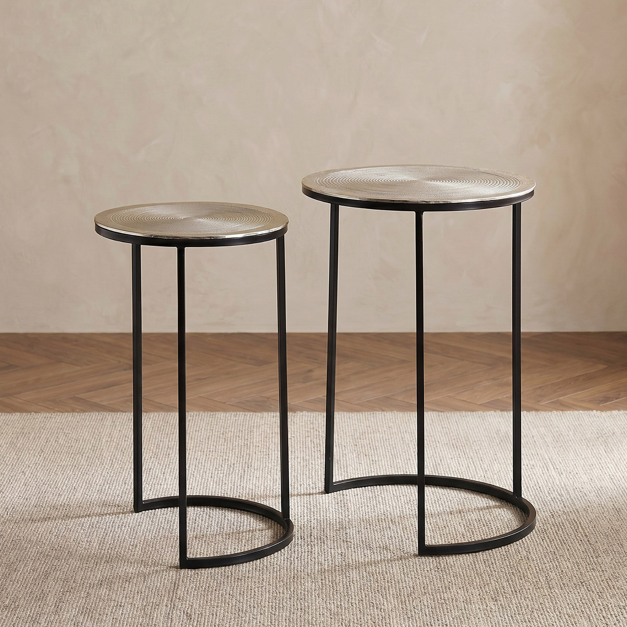 Cavon Dublin Ray Aluminium Cladding Nest of Tables - Set of 2-hbxfurniture-livingroom-nestingtables-image-2
