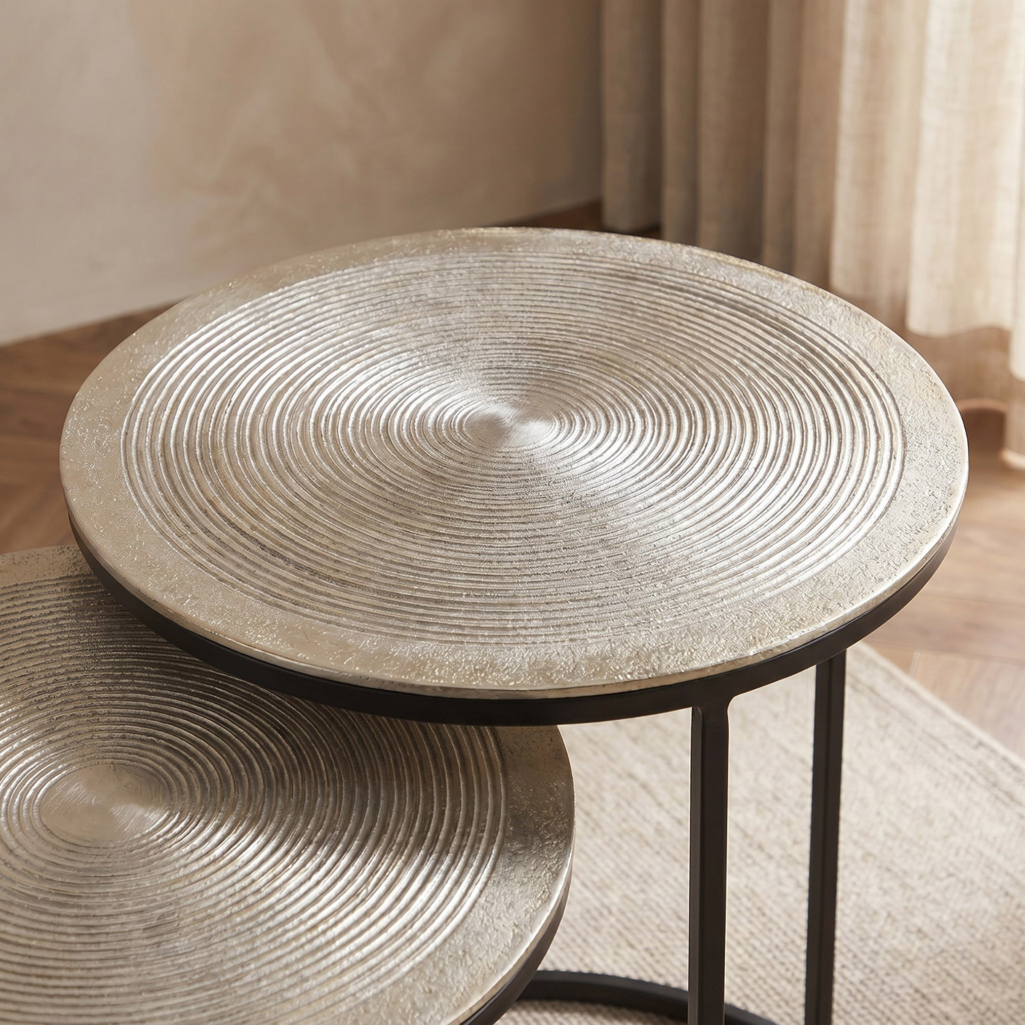 Cavon Dublin Ray Aluminium Cladding Nest of Tables - Set of 2-hbxfurniture-livingroom-nestingtables-image-3
