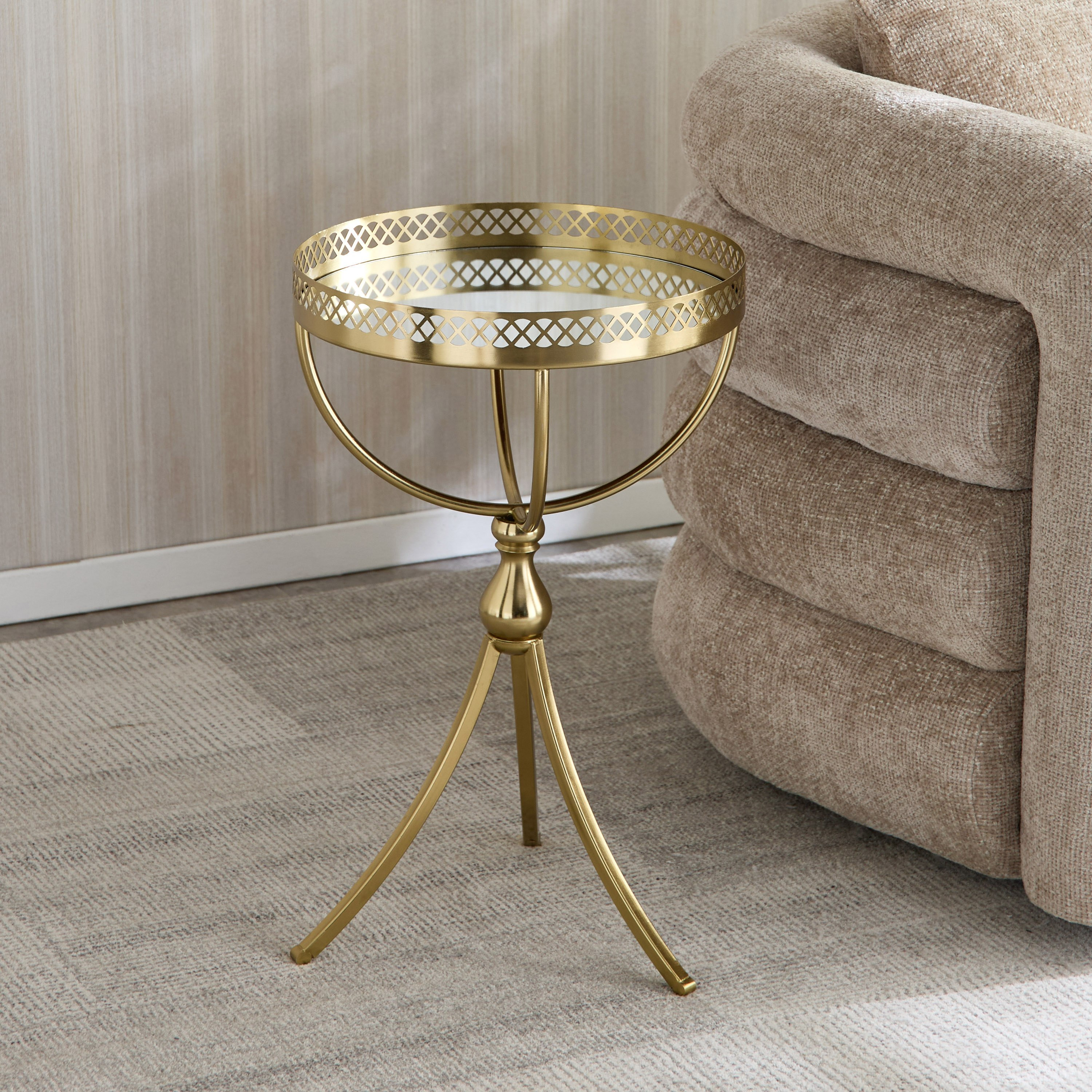 Vendra Mandrel Mirror Top Accent Table-hbxfurniture-livingroom-endtables-image-2