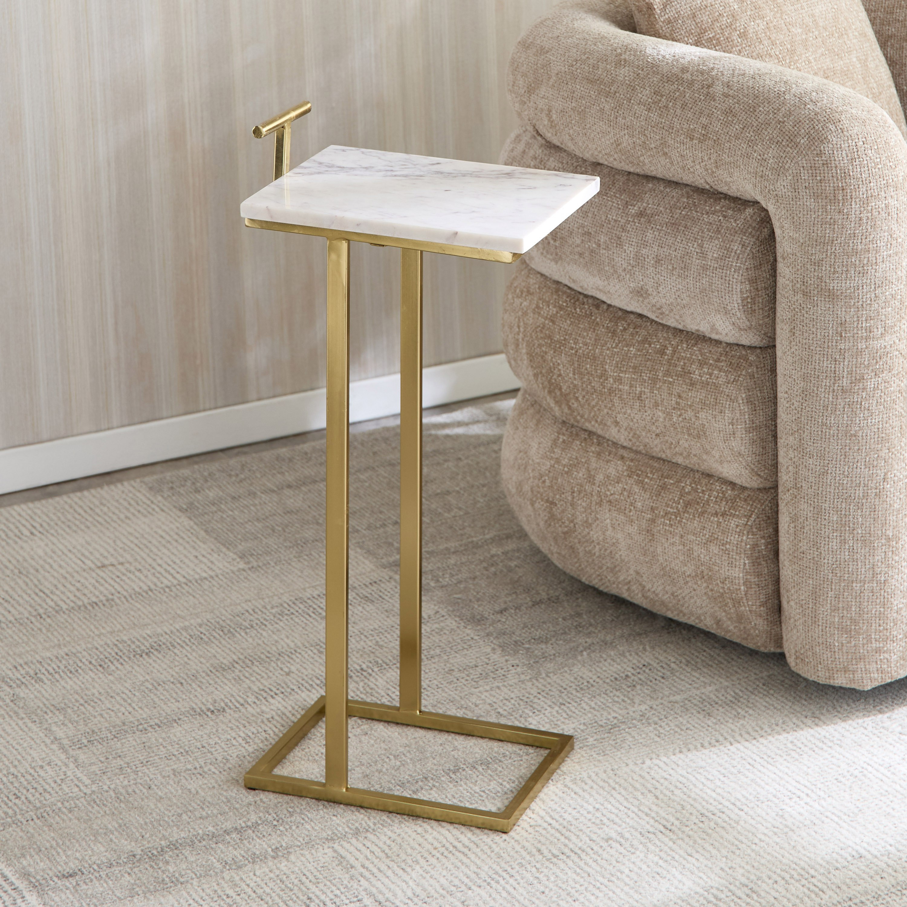 Cavon Acosta Genuine Marble Top Accent Table-hbxfurniture-livingroom-endtables-image-2
