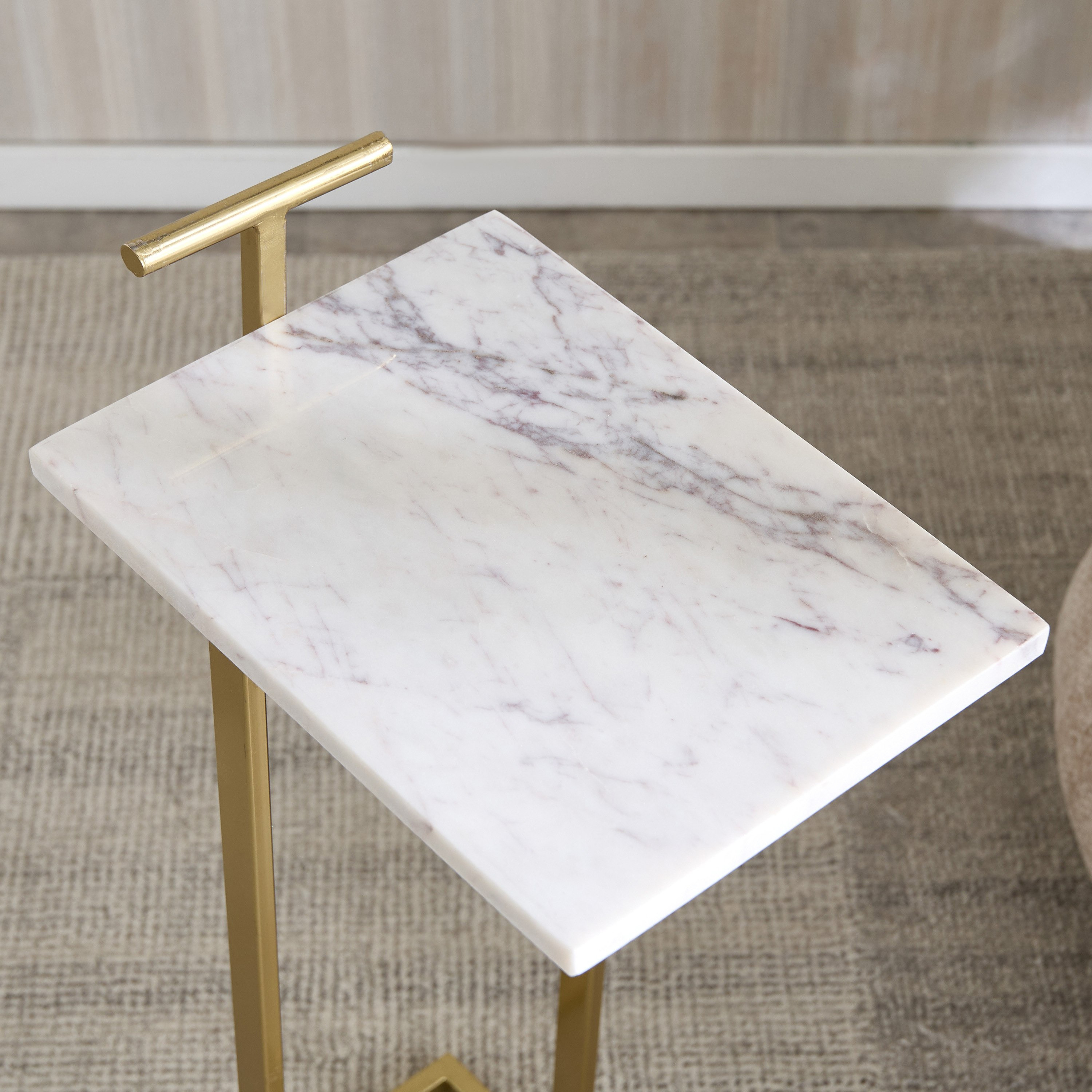 Cavon Acosta Genuine Marble Top Accent Table-hbxfurniture-livingroom-endtables-image-3