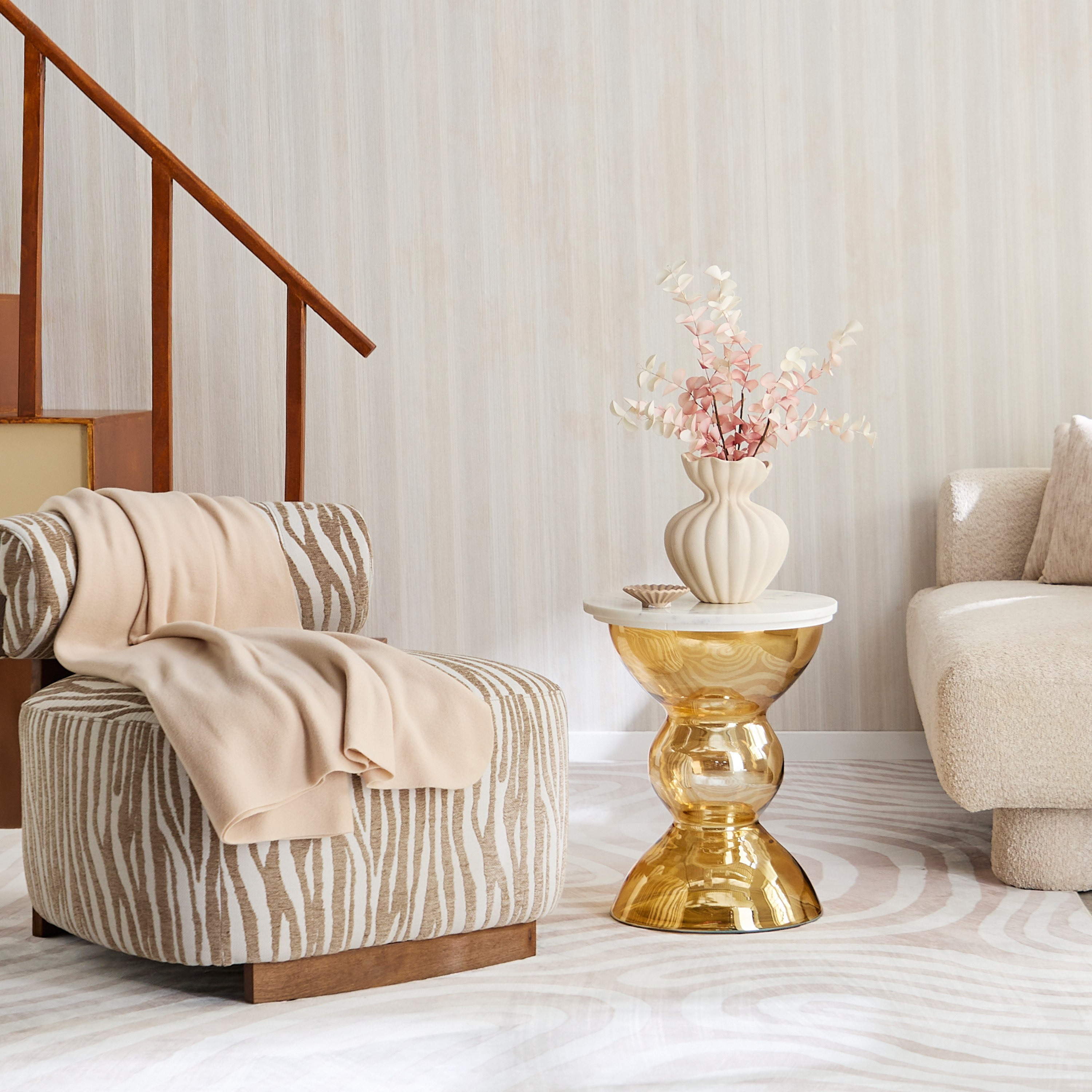 Cavon Arzon Genuine Marble Top Glass Accent Table-hbxfurniture-livingroom-endtables-image-5