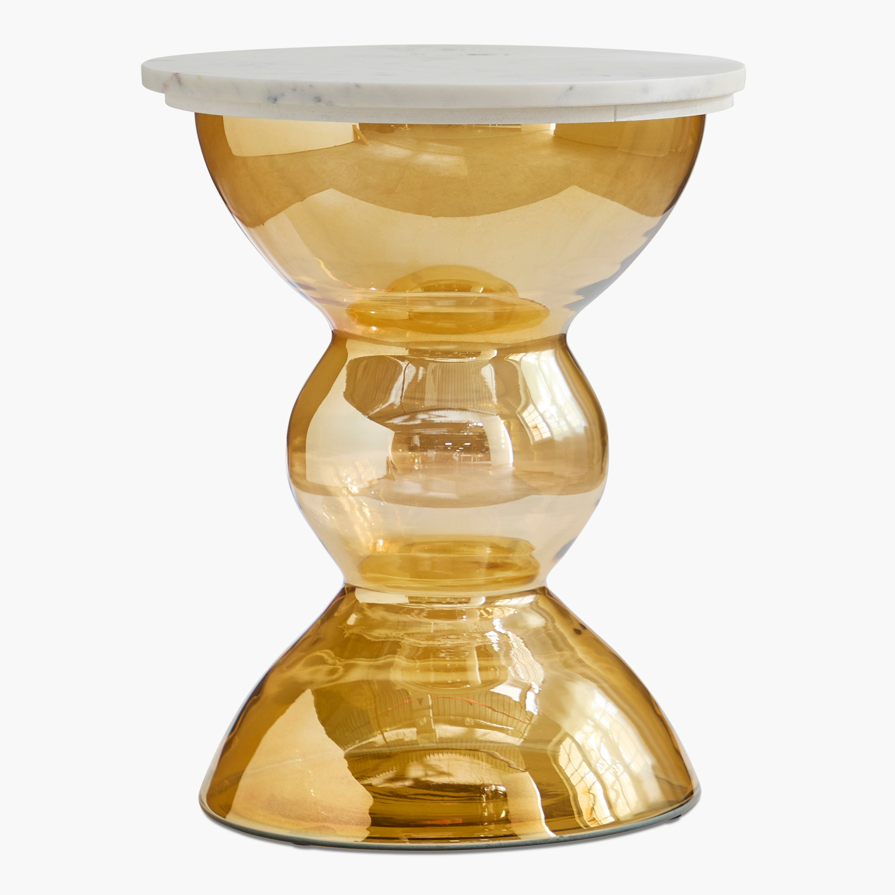 Cavon Arzon Genuine Marble Top Glass Accent Table-hbxfurniture-livingroom-endtables-image-6
