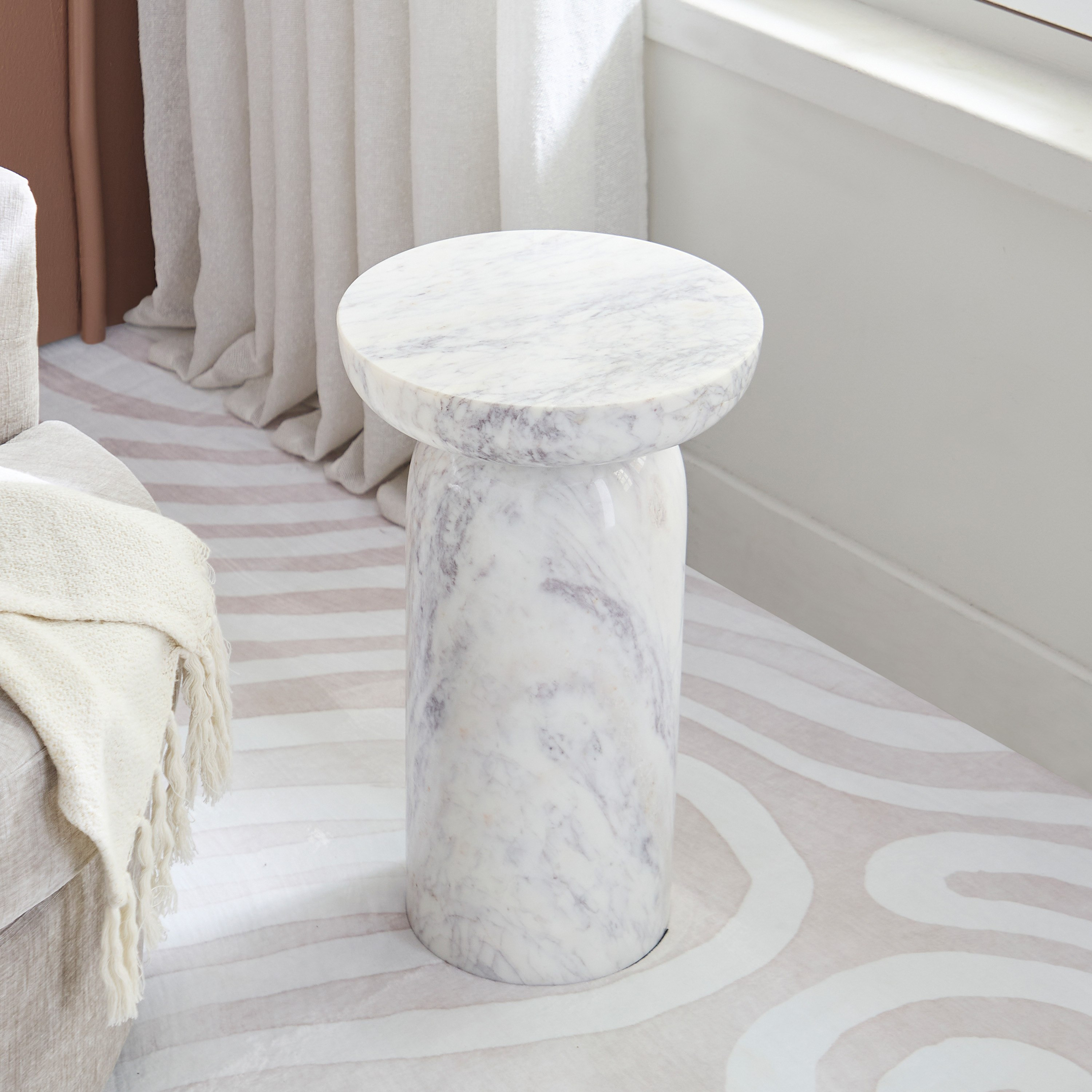 Cavon Wels Genuine Marble Top Accent Table-hbxfurniture-livingroom-endtables-image-2