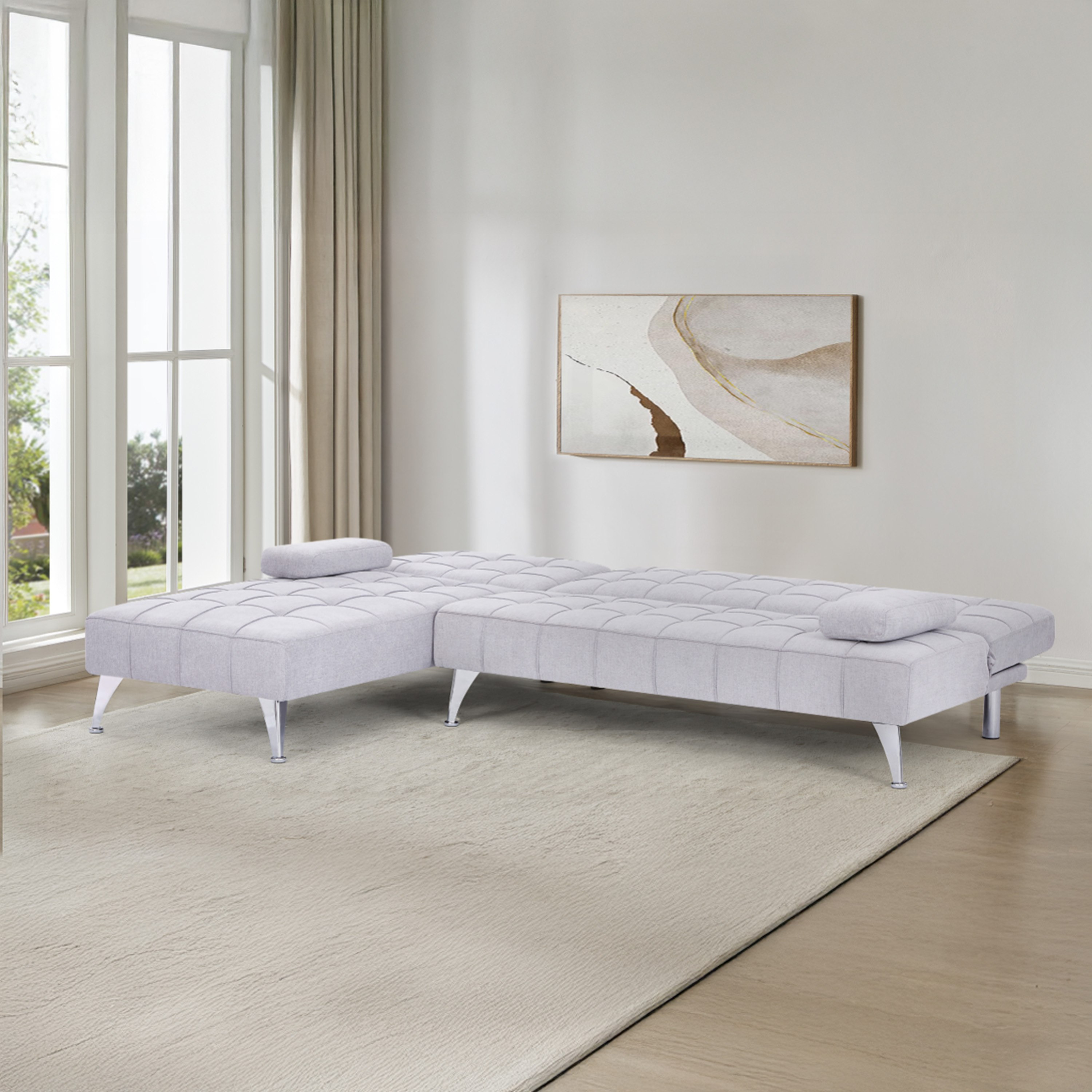 Movo Newton-5 Seater Fabric Reversible Corner Sofa Bed-hbxfurniture-sofasandarmchairs-sofabeds-image-4