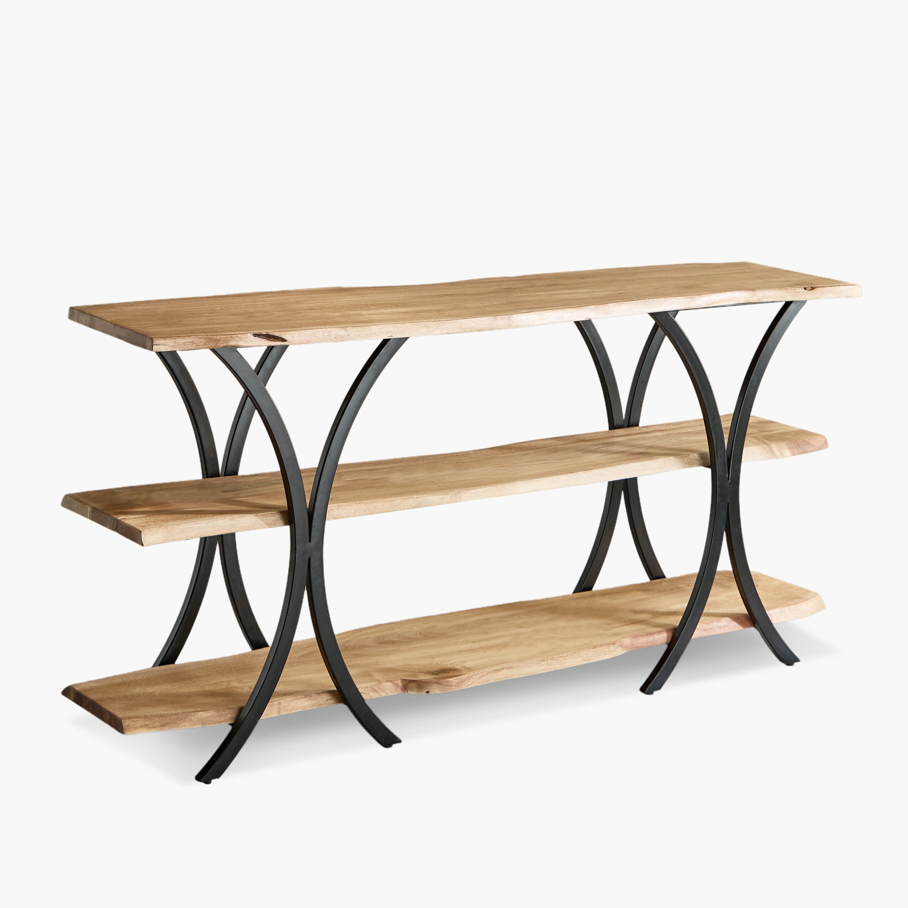 Cavon Rusic Solid Wood 1.6 Meter Console Table and High TV Unit for TVs upto 65 inches-hbxlivingroom-mediaunitsandstorage-tvunits-image-8