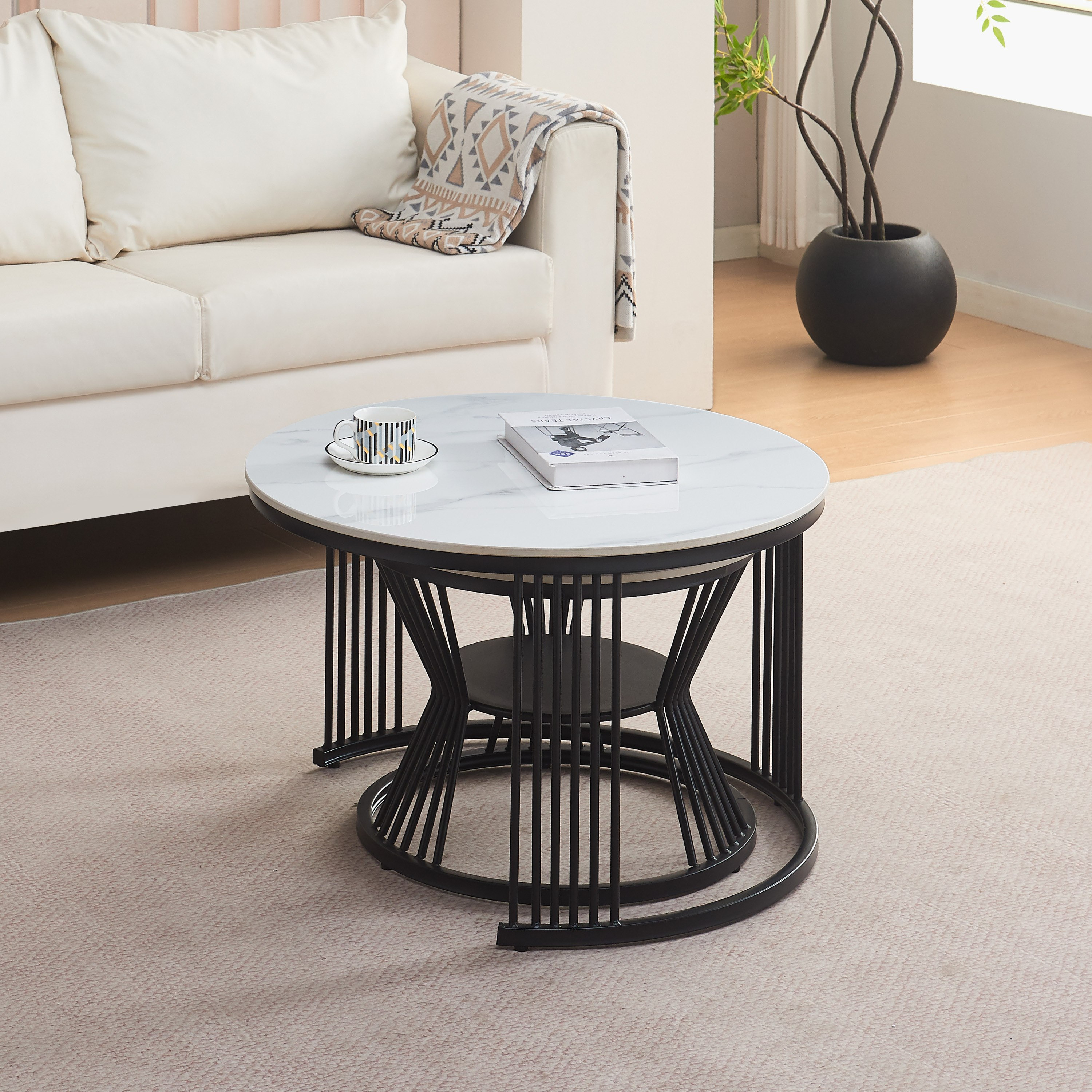 Movo Lola 2-Piece Sintered Stone Round Coffee Table Set-PROMO_HB_UAE_HBX10_280126-image-7