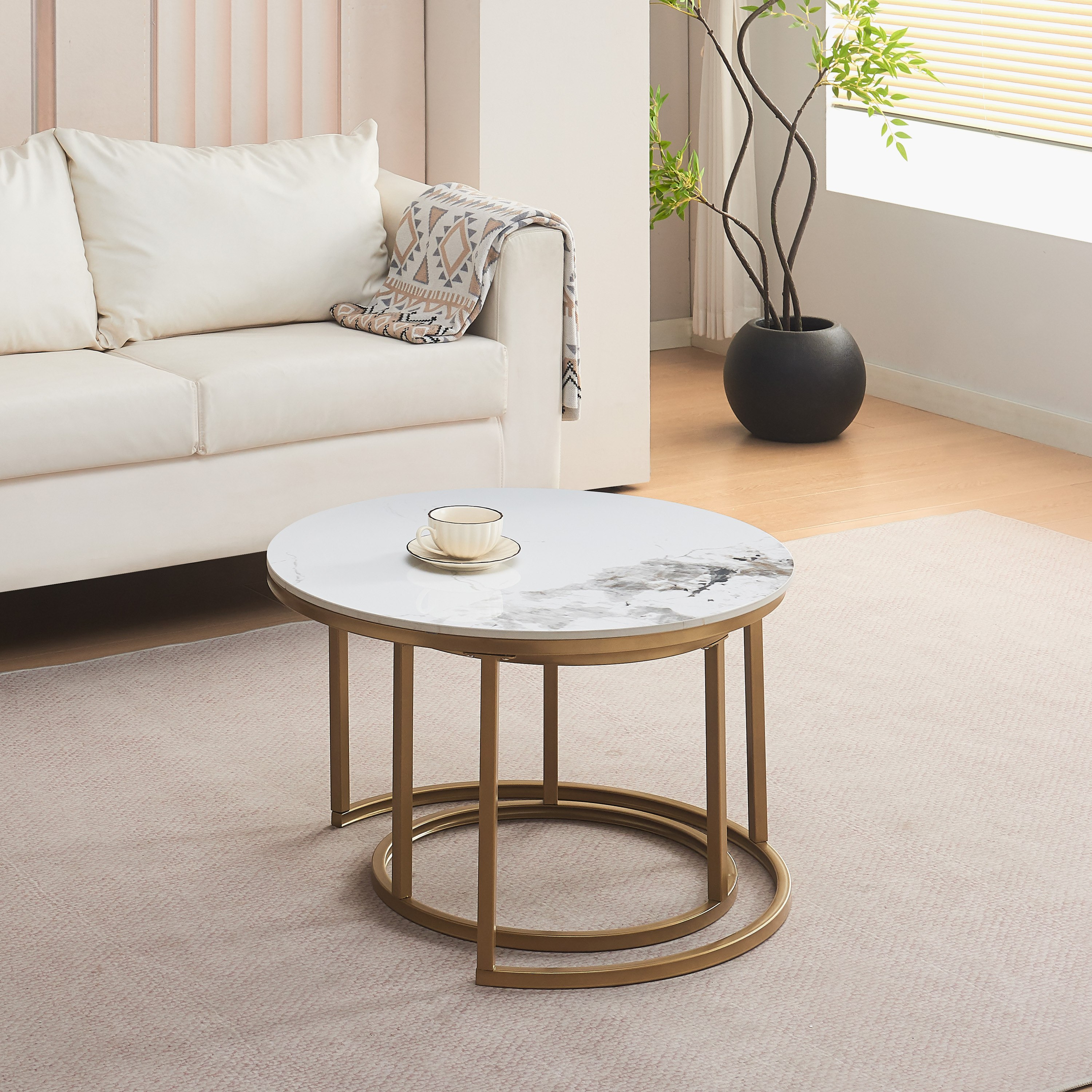 طاولة قهوة من الحجر الملبد من روما - طقم من 2-hbxlivingroom-tablesandstands-coffeetables-image-1