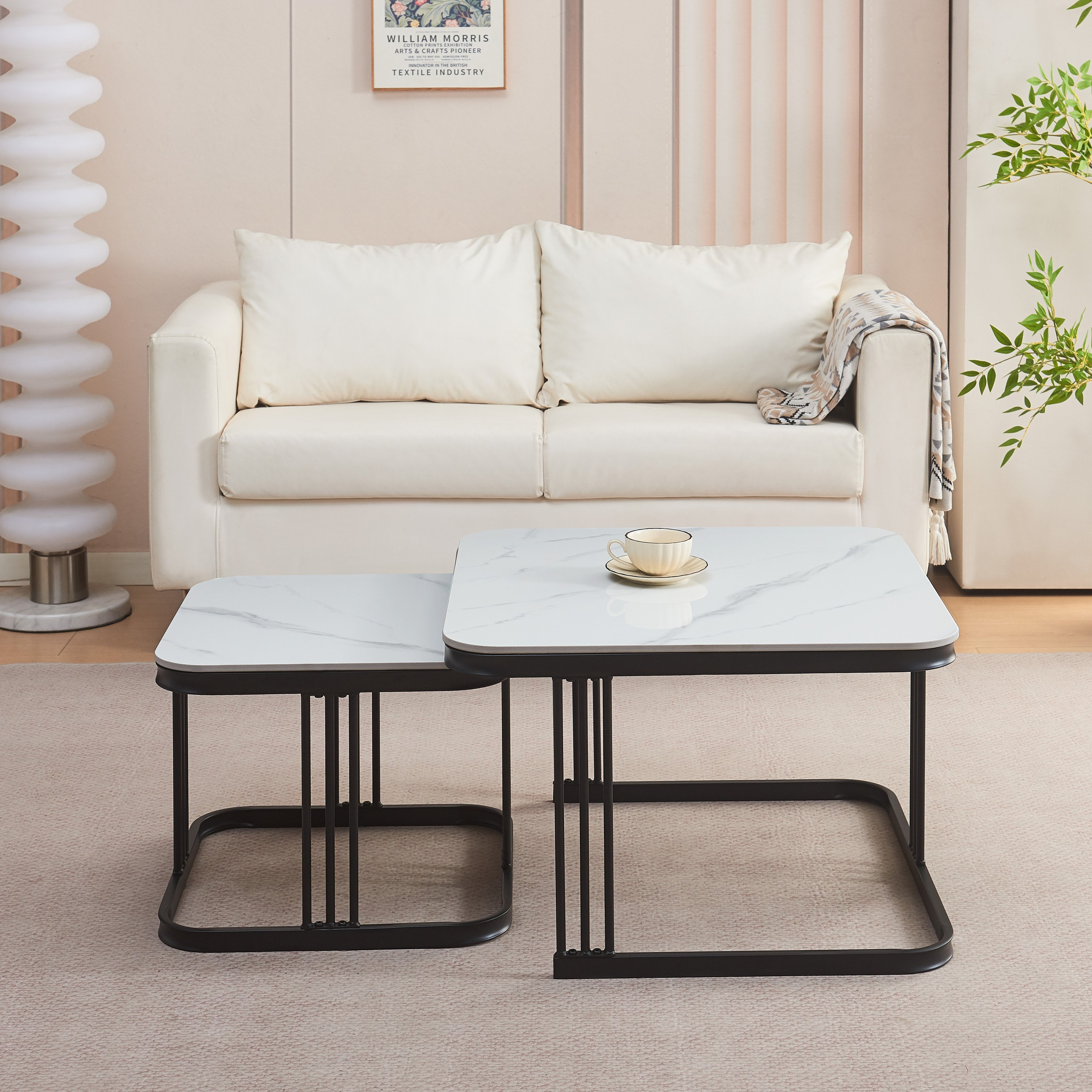 Movo Wesley 2-Piece Sintered Stone Square Coffee Table Set-PROMO_HB_UAE_HBX10_280126-image-1