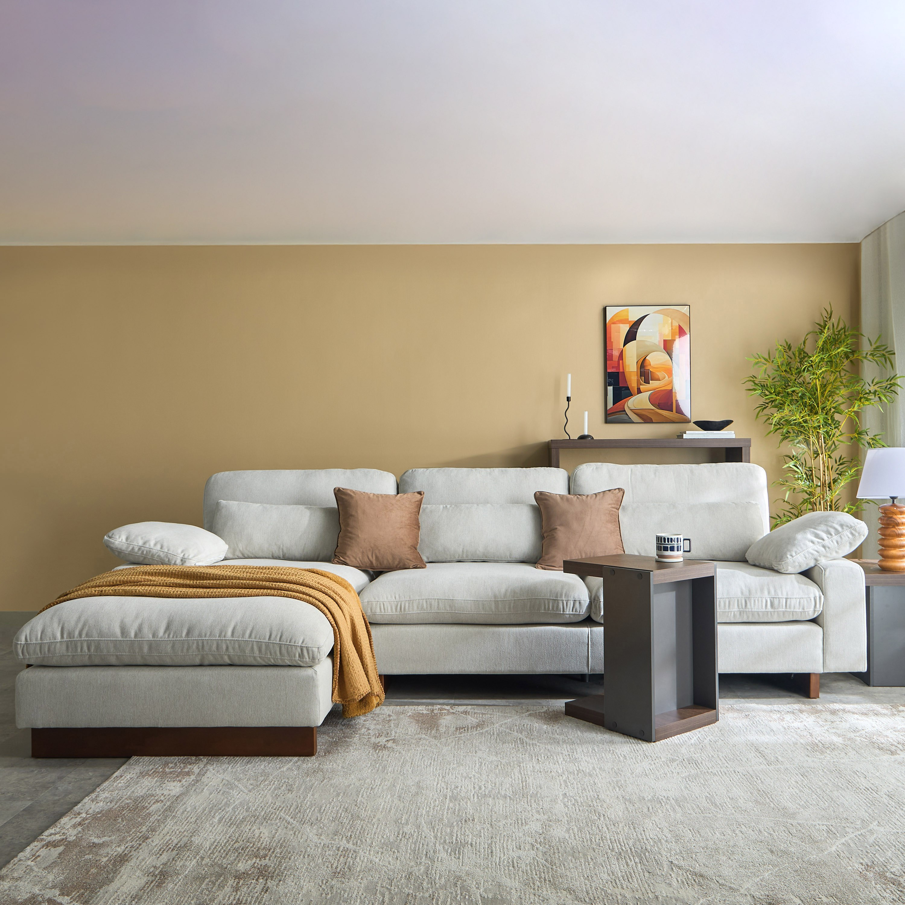 كنبة قماش ركنية يسار بـ5 مقاعد مع 3 وسائد دعم الظهر من فرانسيسكو-hbxlivingroom-sofasandarmchairs-cornersofas-image-10
