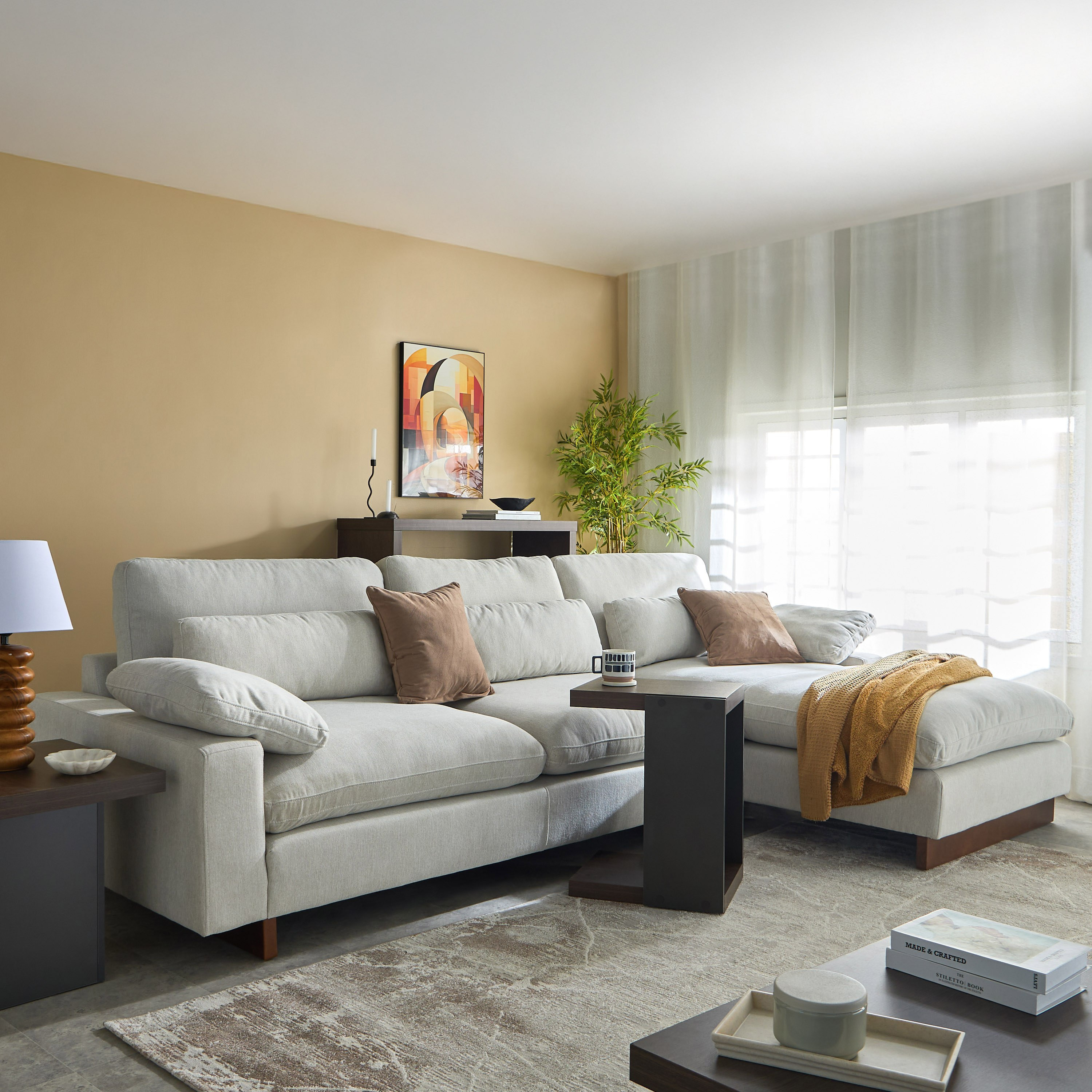 Francisco 5-Seater Fabric Right Corner Sofa with 3 Back Support Cushions-hbxlivingroom-sofasandarmchairs-cornersofas-image-10