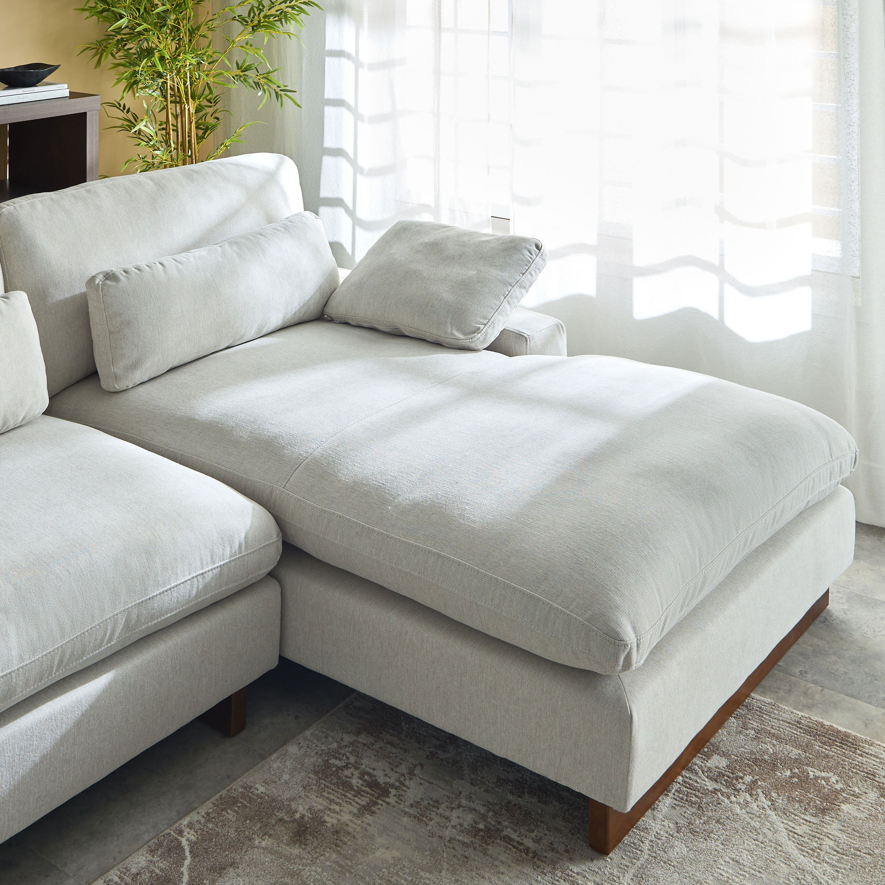Francisco 5-Seater Fabric Right Corner Sofa with 3 Back Support Cushions-hbxlivingroom-sofasandarmchairs-cornersofas-image-5