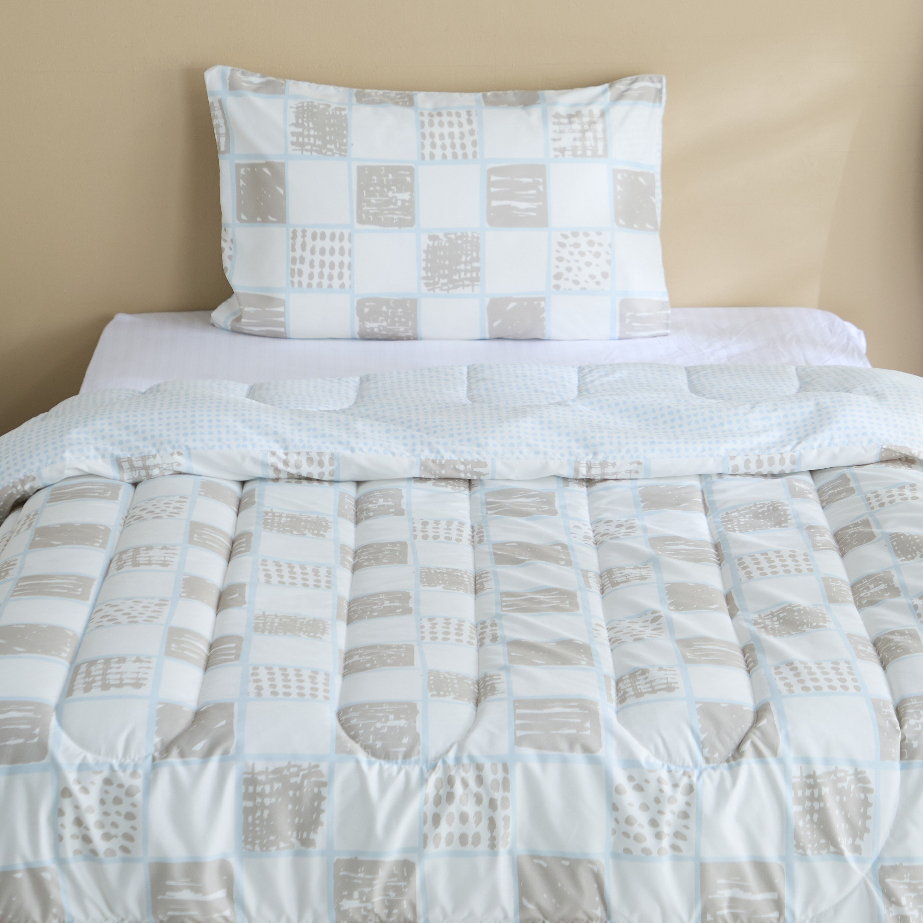 طقم لحاف توين مايكروفايبر قطعتين بطبعات ديلفا من أونتاريو - 160x220 سم-hbxhomeware-hbxbedroom-image-2