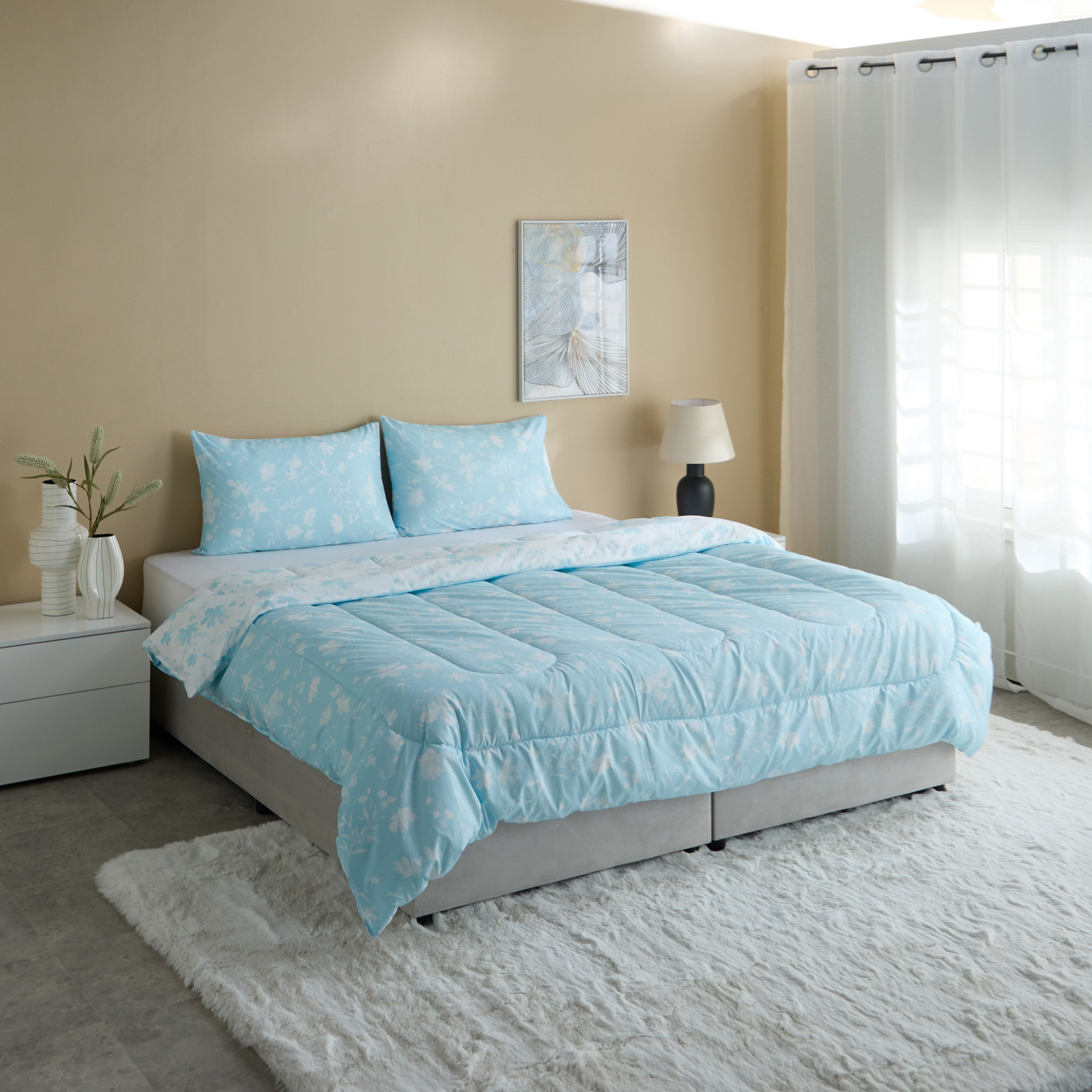 طقم لحاف كينج مايكروفايبر 3 قطع بطبعات ديلز من أونتاريو - 220x240 سم-hbxhomeware-hbxbedroom-image-7