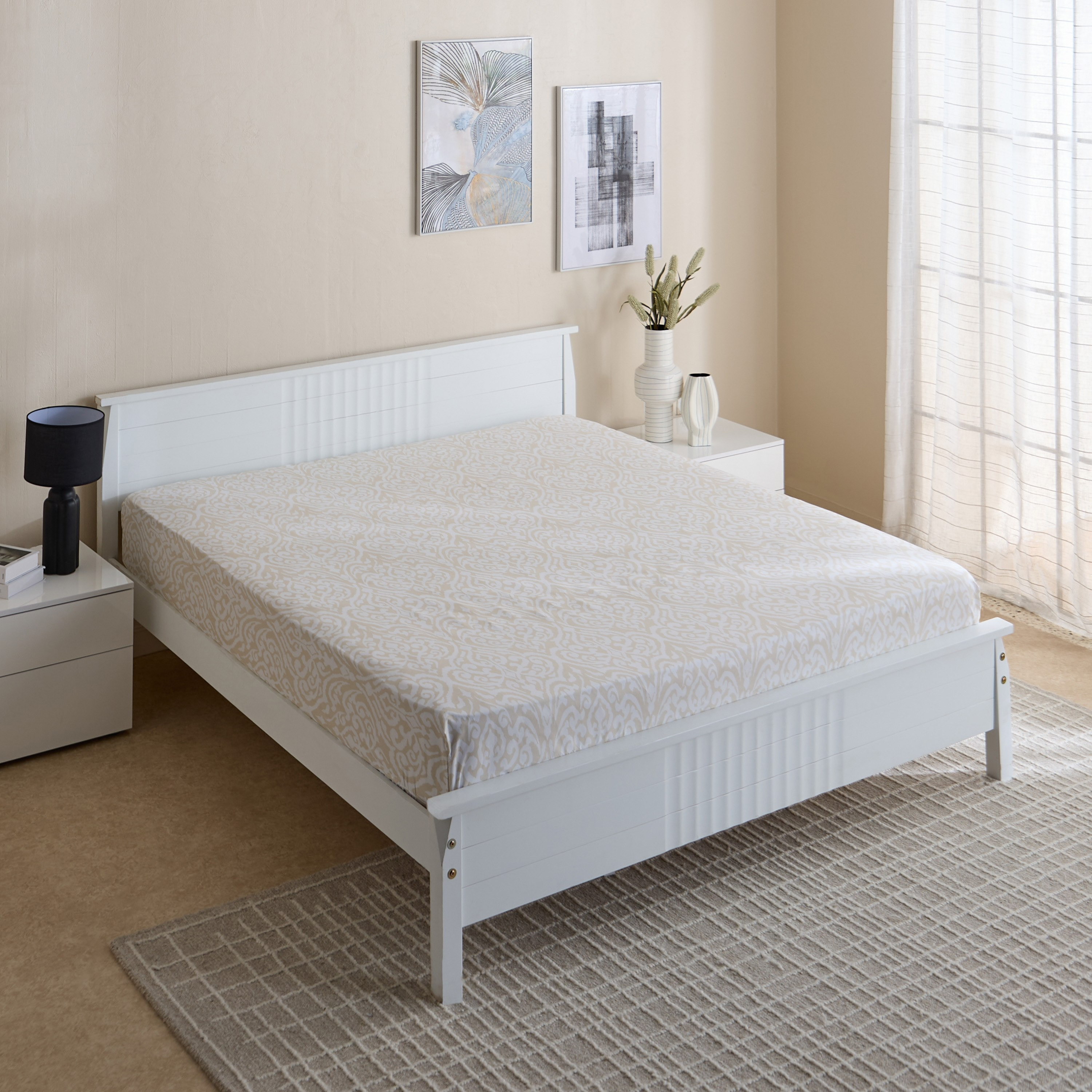 Matrix Essen King Fitted Sheet - 180x200+20 cm-hbxhomeware-hbxbedroom-image-2