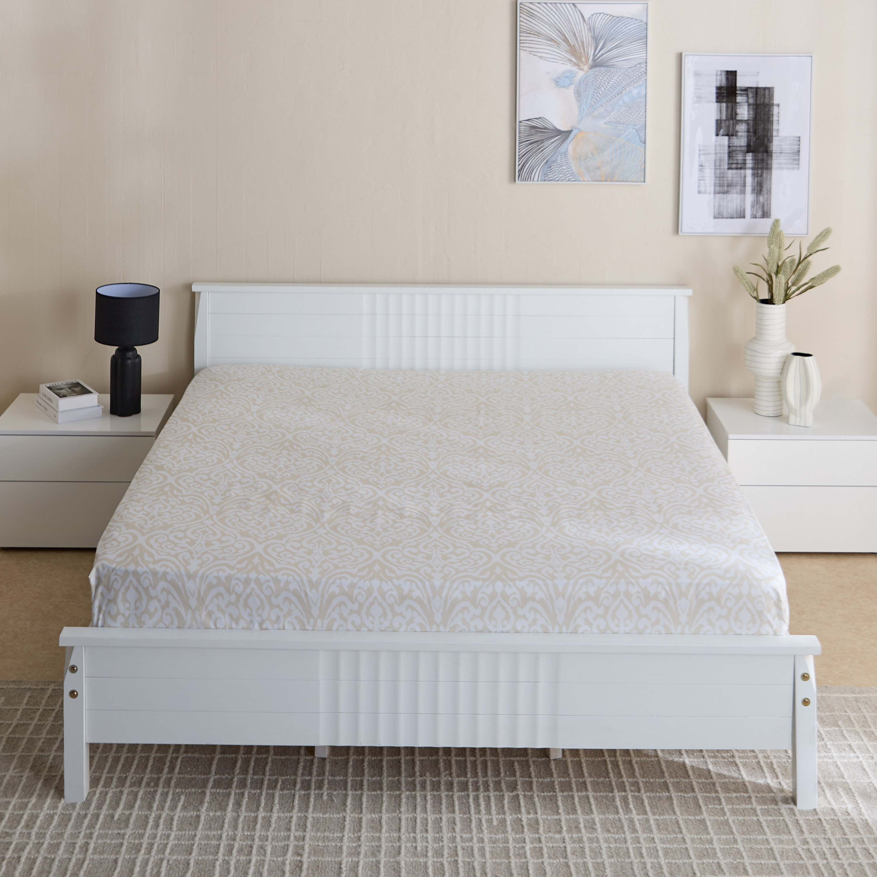 Matrix Essen King Fitted Sheet - 180x200+20 cm-hbxhomeware-hbxbedroom-image-3