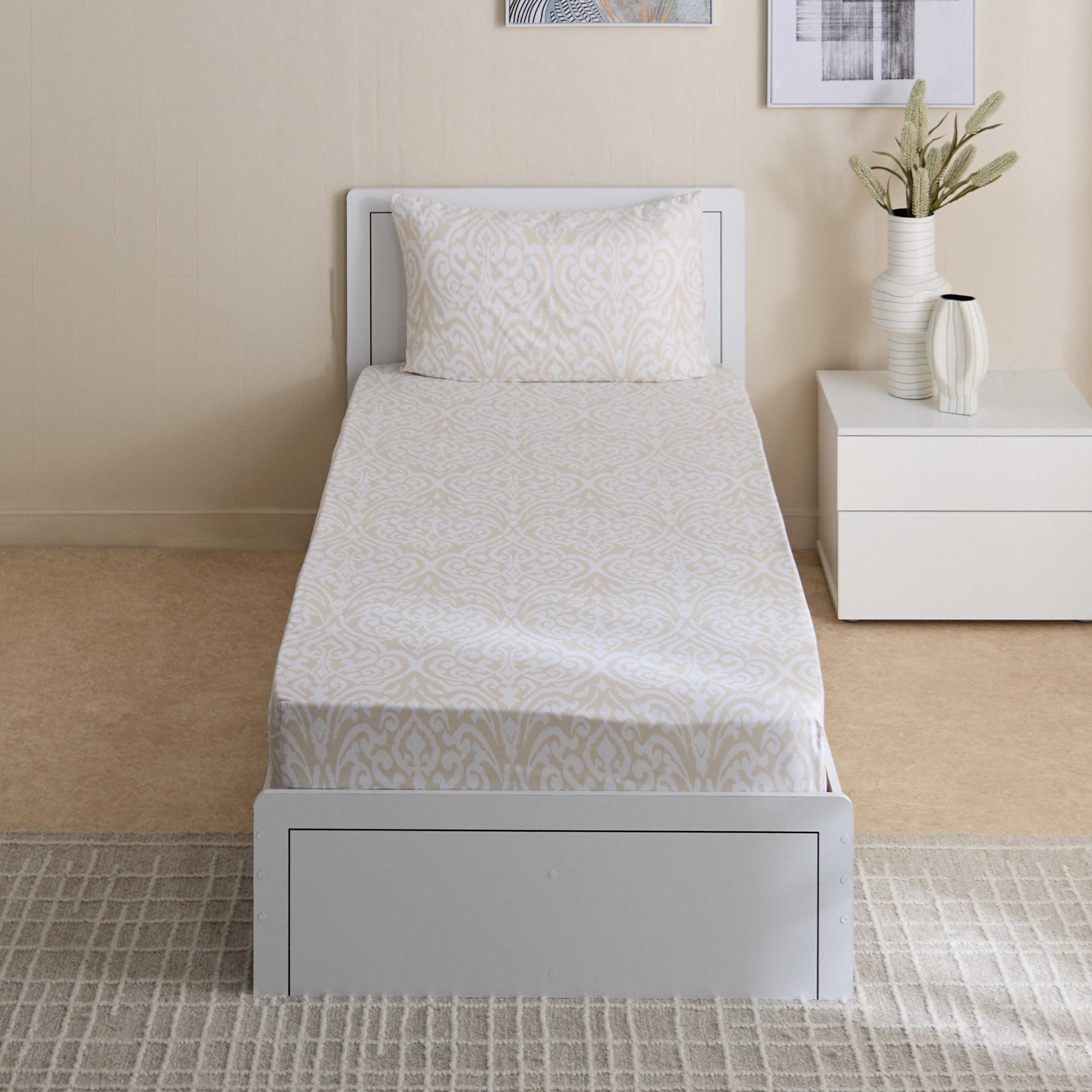 طقم شرشف مسطح فردي قطعتين إيسين من ماتريكس - 140x240 سم-hbxhomeware-hbxbedroom-image-3