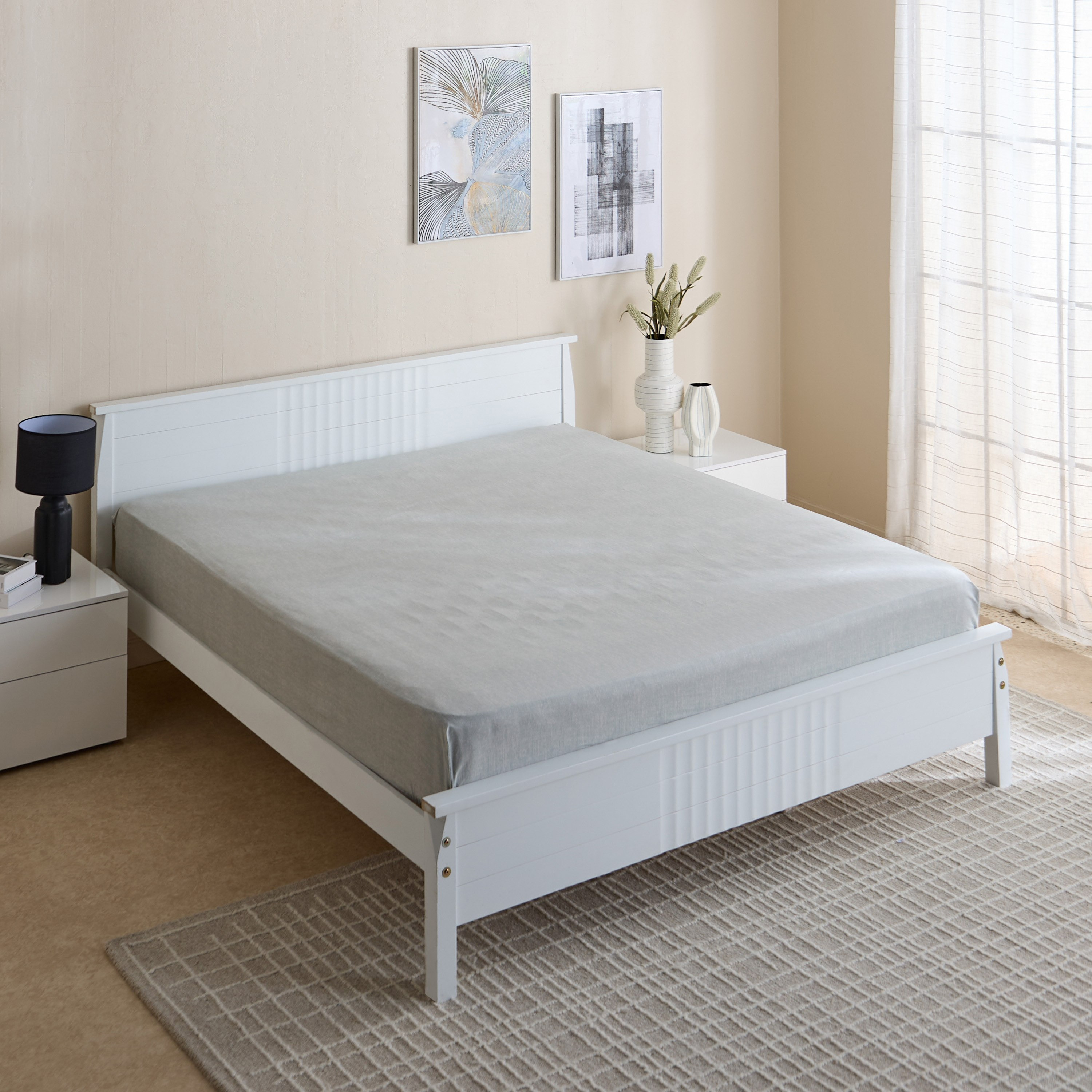 شرشف مطاطي كينج هالي من ماتريكس - 180x200+20 سم-hbxhomeware-hbxbedroom-image-2