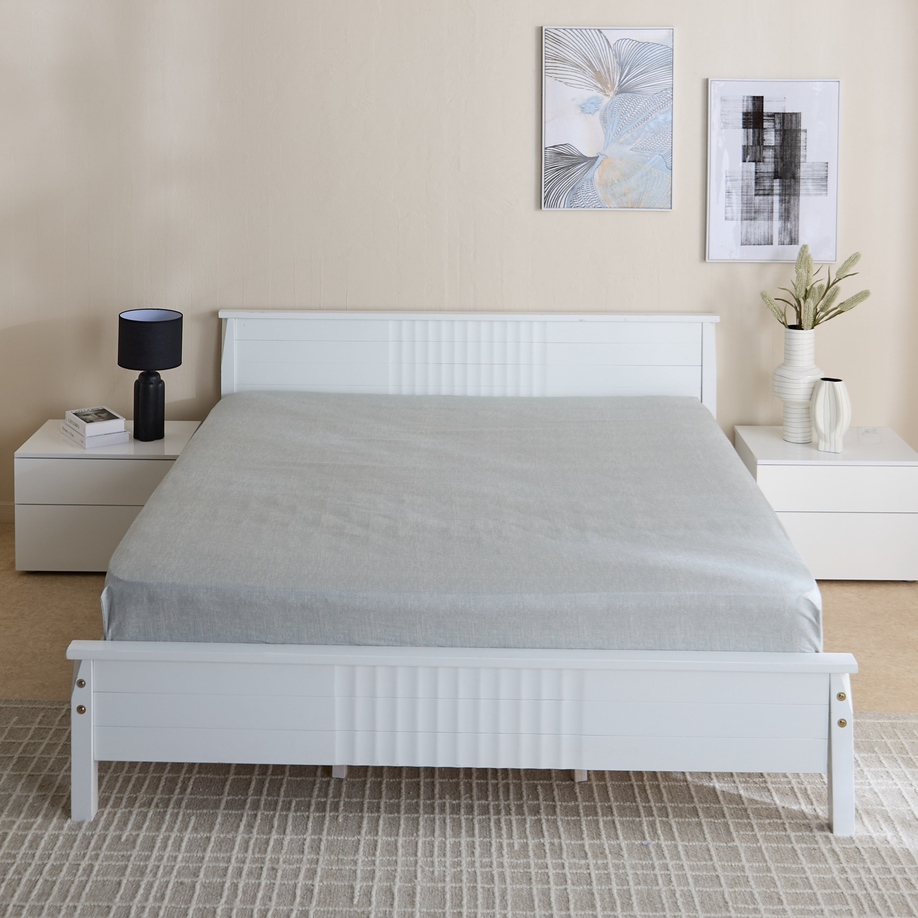 شرشف مطاطي كينج هالي من ماتريكس - 180x200+20 سم-hbxhomeware-hbxbedroom-image-3