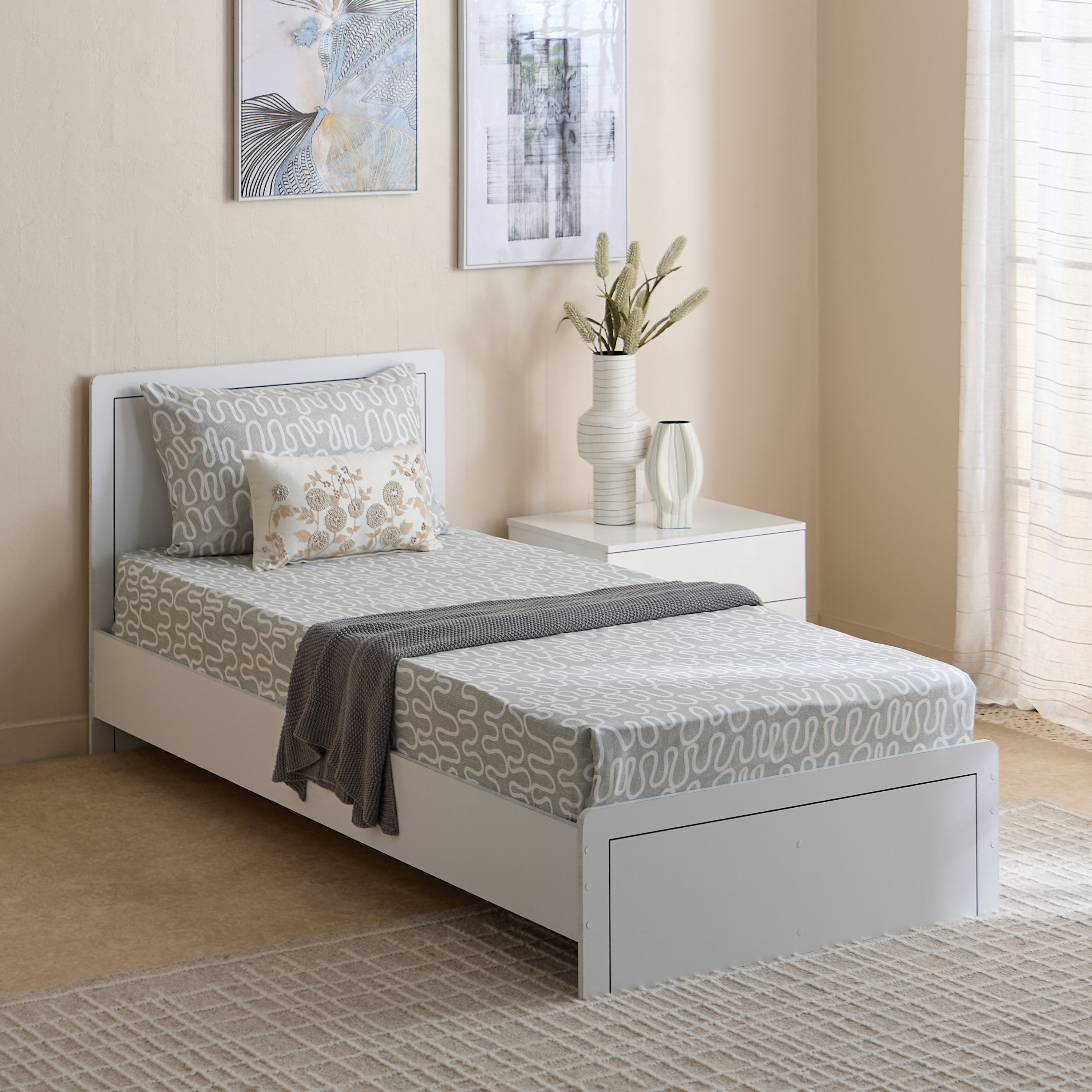 طقم شرشف مسطّح فردي من قطعتين هالي من ماتريكس - 140×240 سم-hbxhomeware-hbxbedroom-image-9