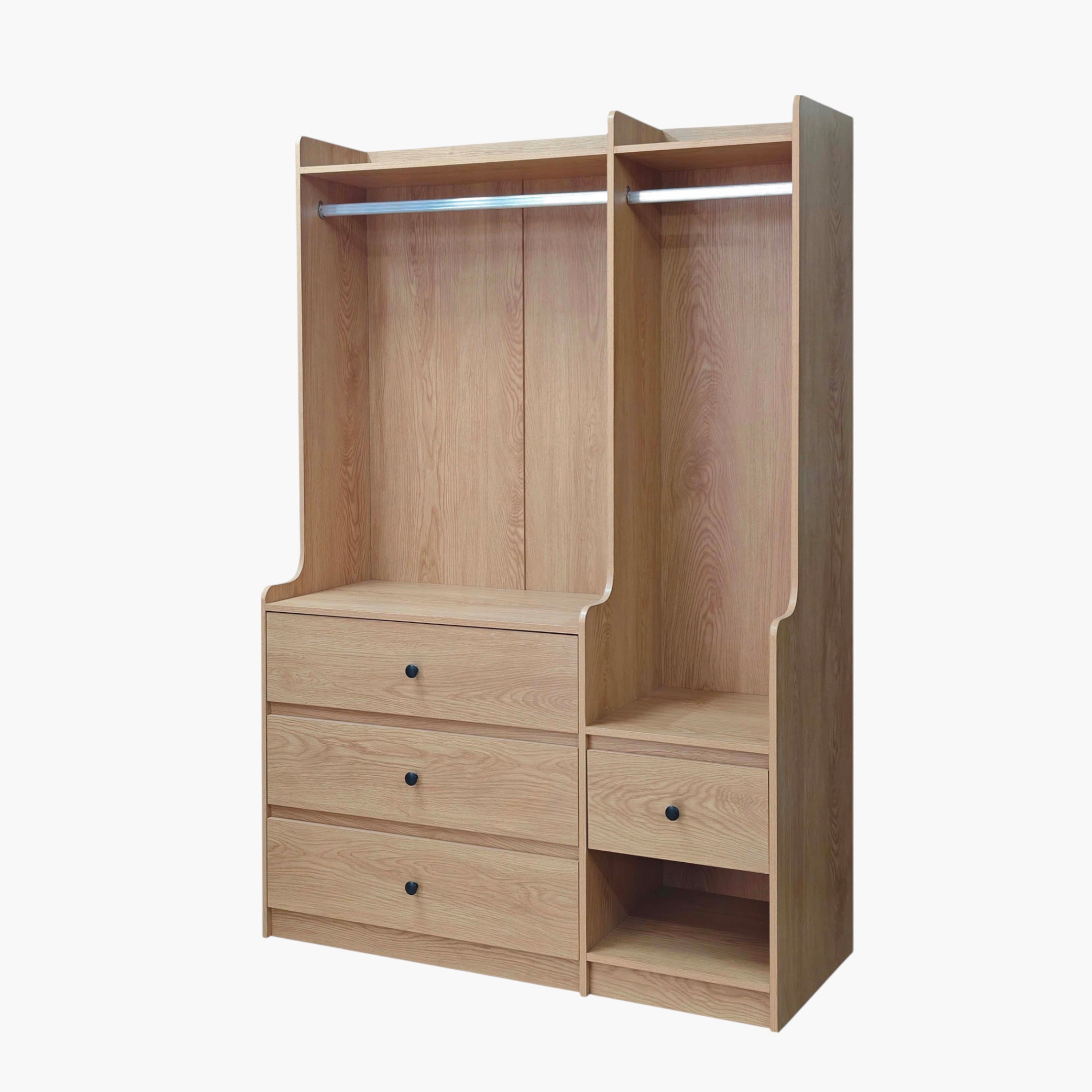 Movo Shelley Coat Rack Multifunctional Hanging Organizer with 4 Drawers-hbxhomeware-bathandlaundry-clothesdryingracks-image-2