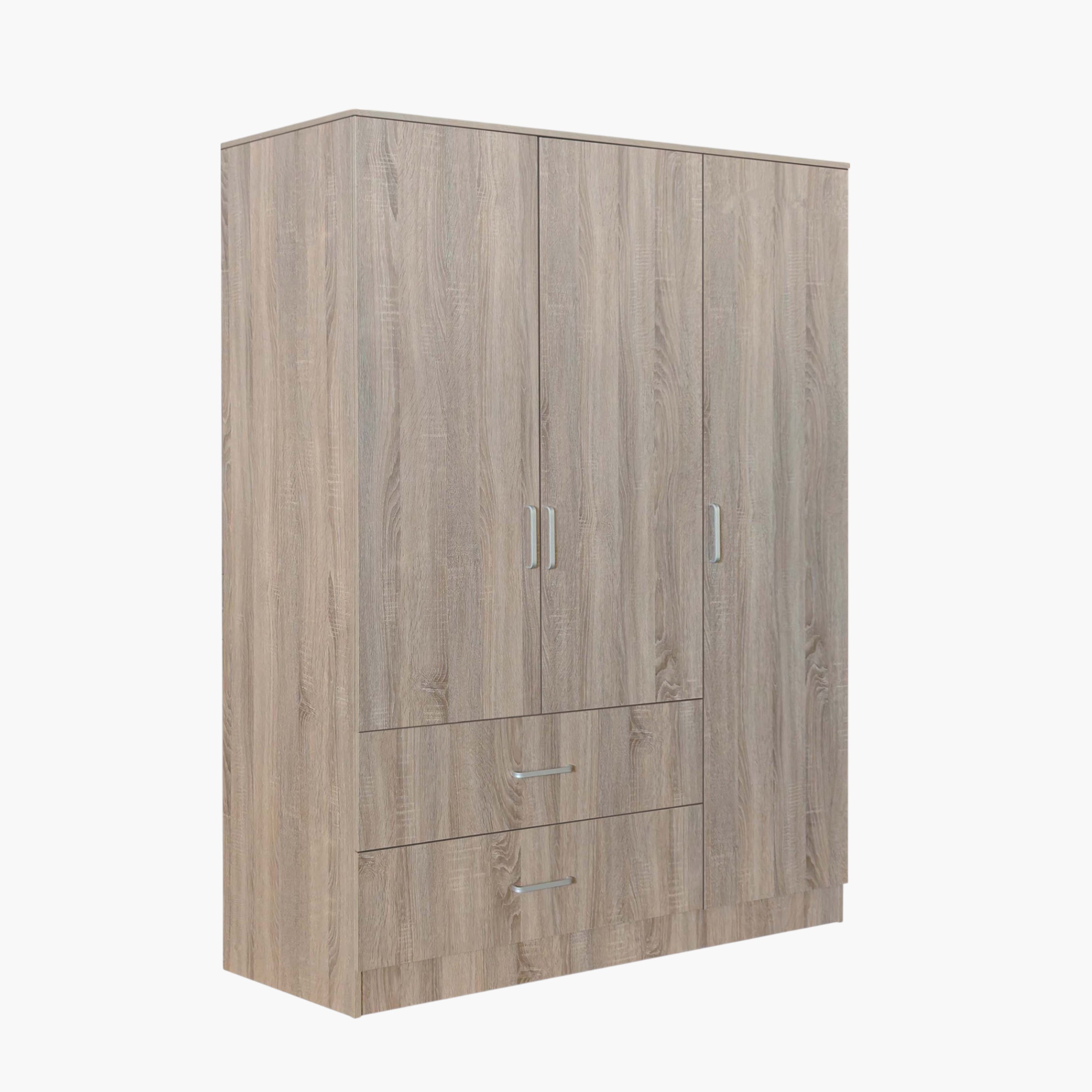 Movo Coda 3-Door Wardrobe with 2 Drawers-hbxfurniture-wardrobes-image-2