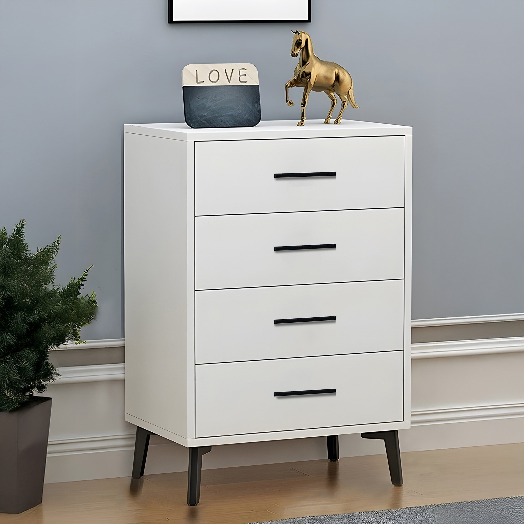 Movo Nina Chest of 4-Drawers-hbxfurniture-dressersandchests-chestofdrawers-image-1