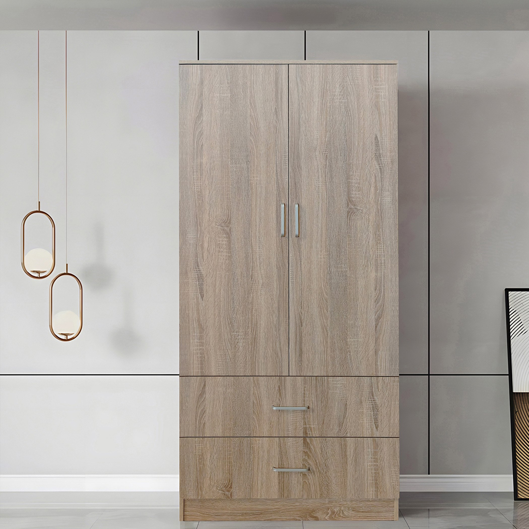 خزانة ملابس 2 باب و2 درج من موڤو كودا-hbxfurniture-wardrobes-image-1