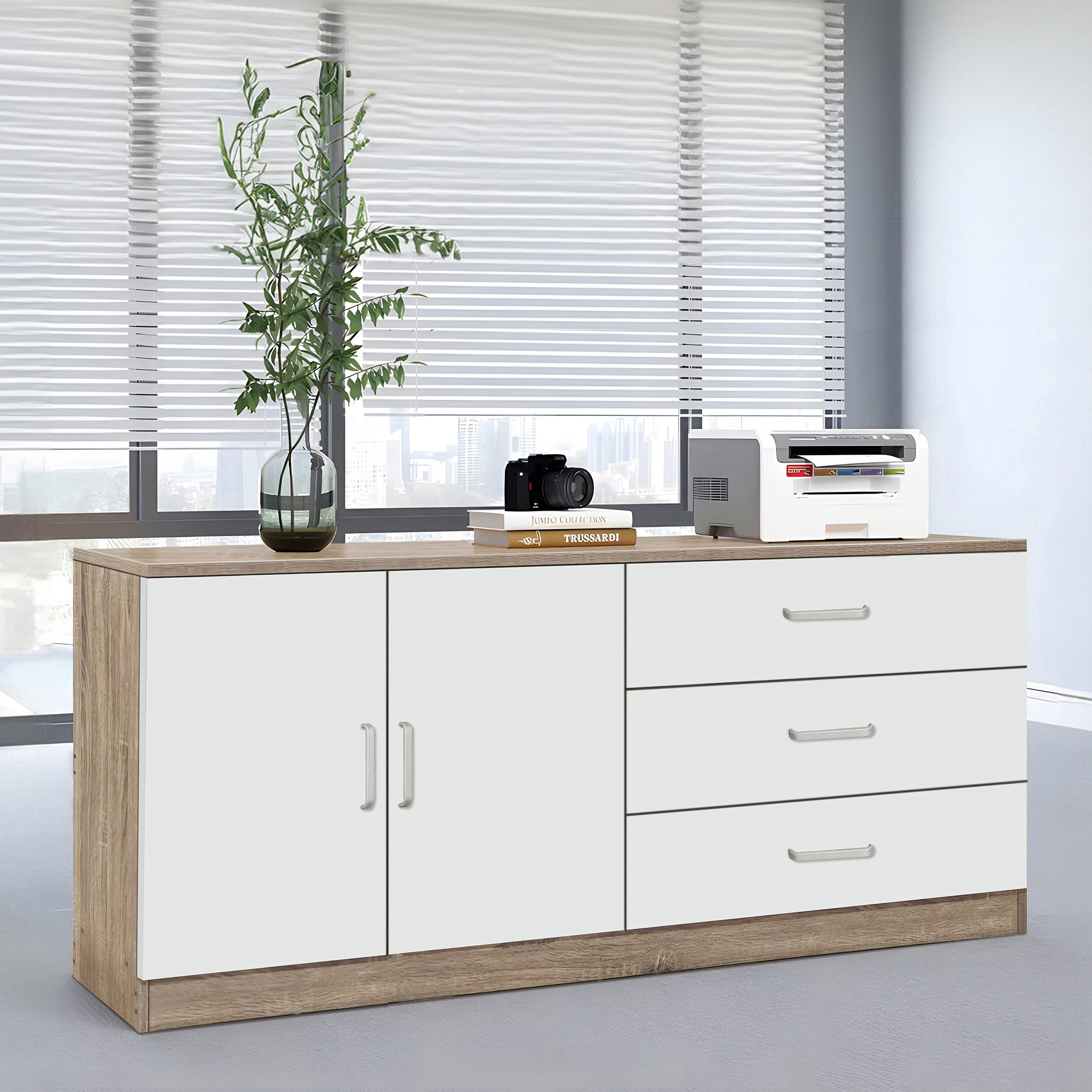 خزانة جانبية 2 باب و3 أدراج من موڤو إلجا-hbxfurniture-diningroom-buffetsandsideboards-image-1