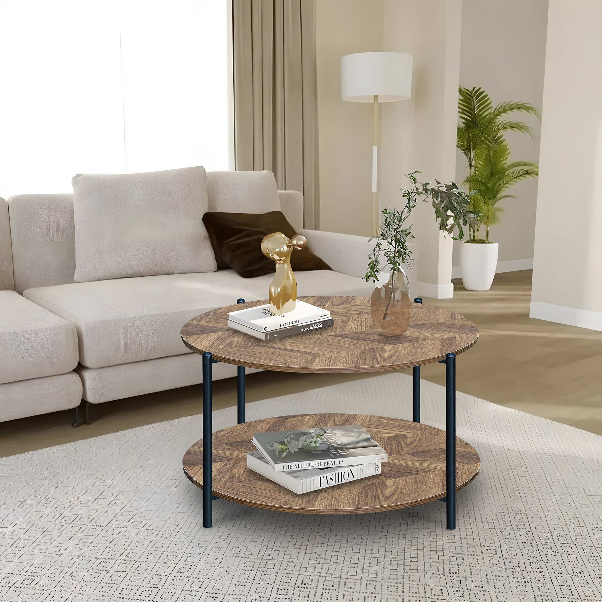 طاولة قهوة مستديرة مع رف من موڤو نينا-hbxlivingroom-tablesandstands-coffeetables-image-1