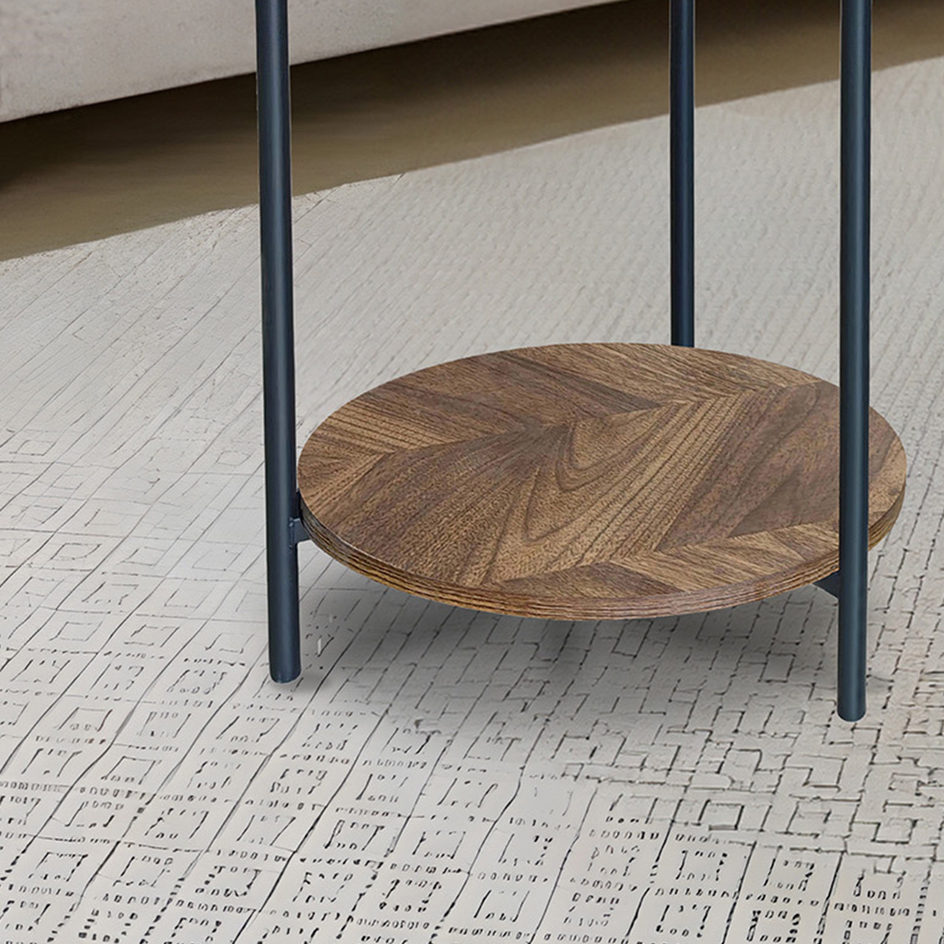 طاولة جانبية مستديرة مع رف من موڤو نينا-hbxfurniture-livingroom-endtables-image-4