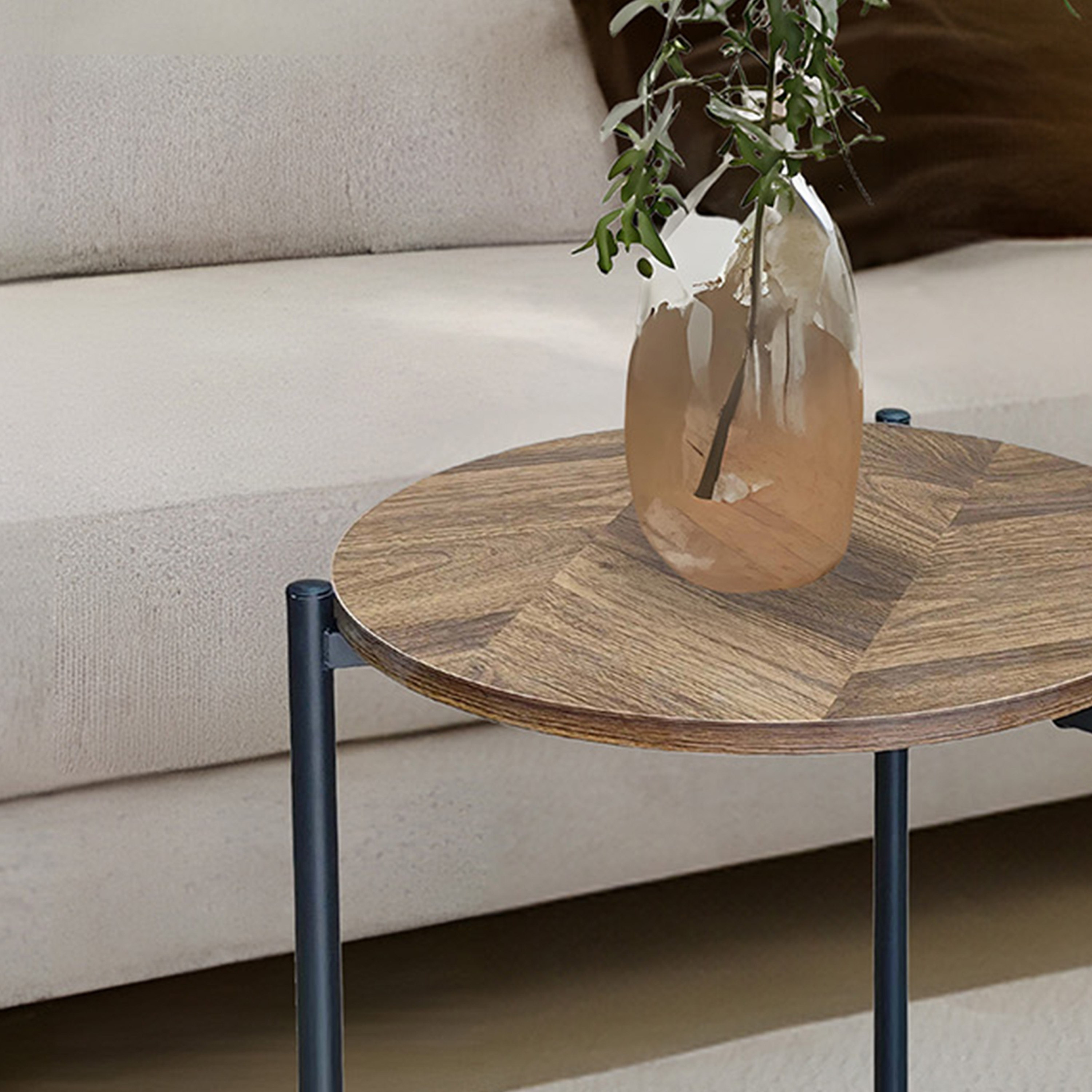 طاولة جانبية مستديرة مع رف من موڤو نينا-hbxfurniture-livingroom-endtables-image-5
