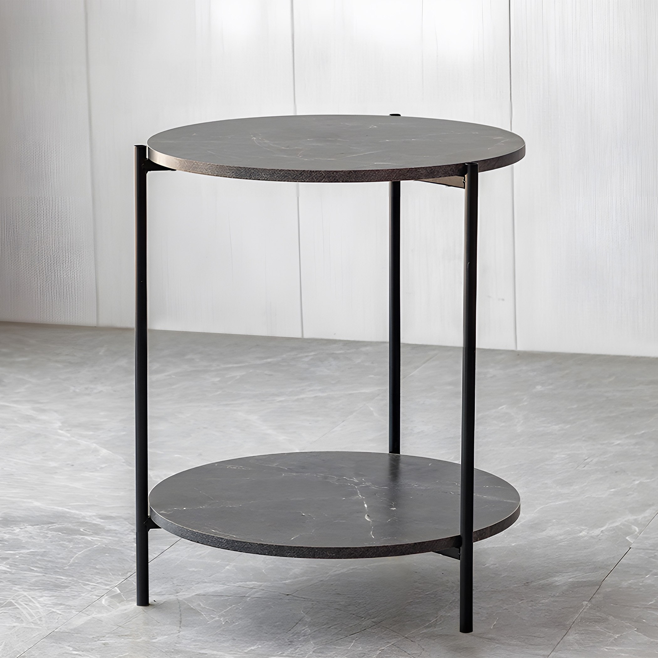 Movo Lola Round End Table with Shelf-hbxfurniture-livingroom-endtables-image-2