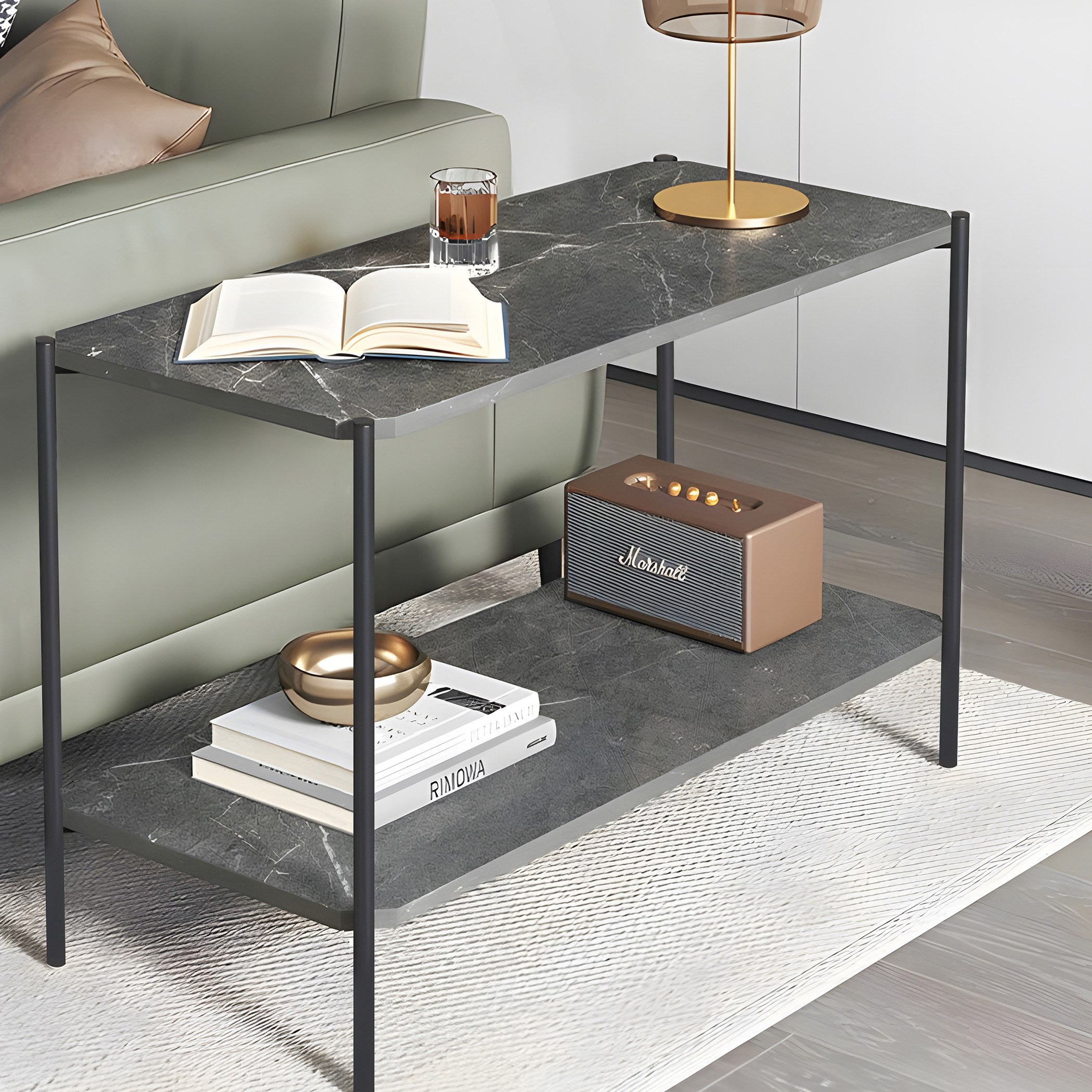 Movo Lola Long Side Table with Shelf-hbxfurniture-livingroom-endtables-image-1