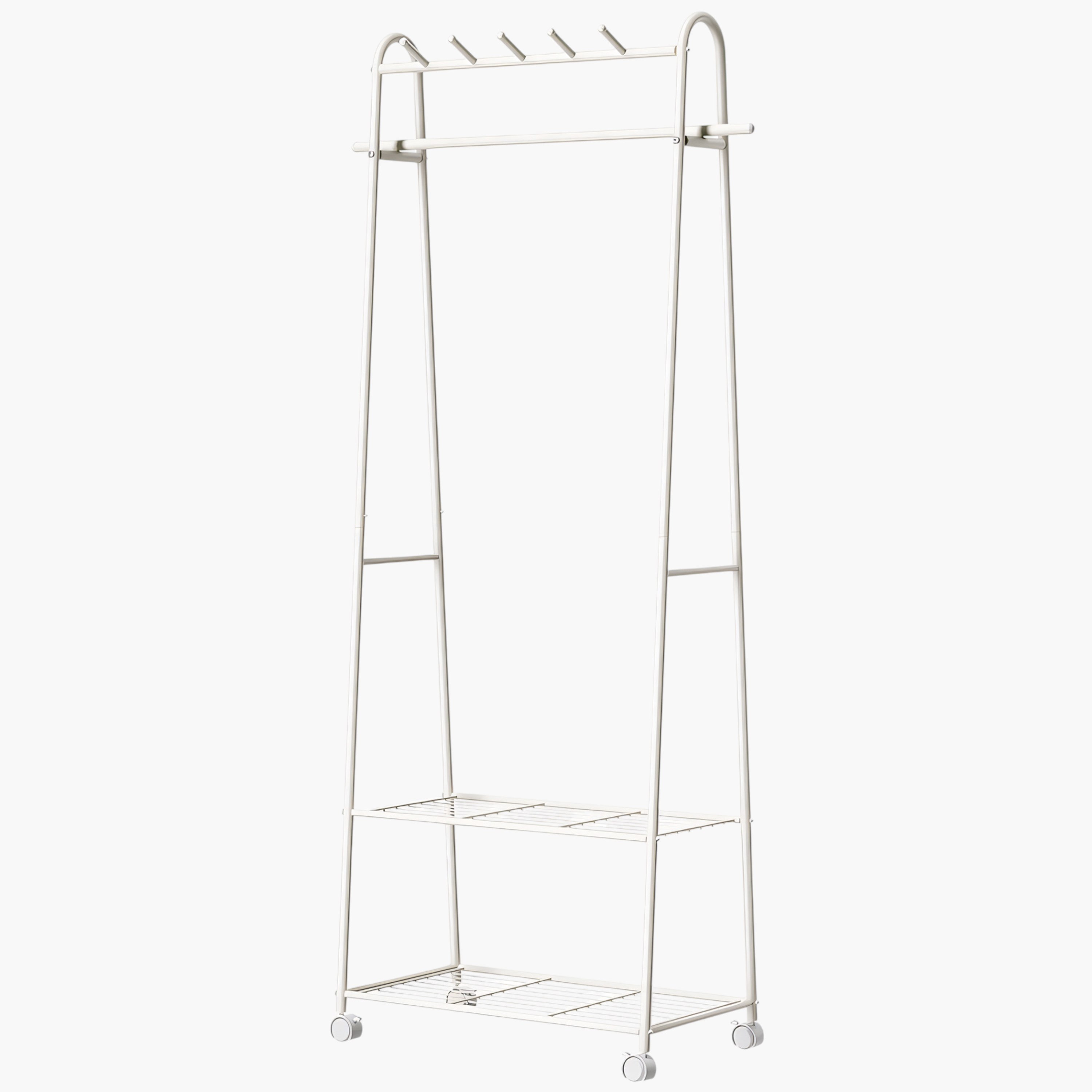 علّاقة معاطف مع رف متعدد الاستخدامات من موڤو روبي-hbxhomeware-bathandlaundry-clothesdryingracks-image-4
