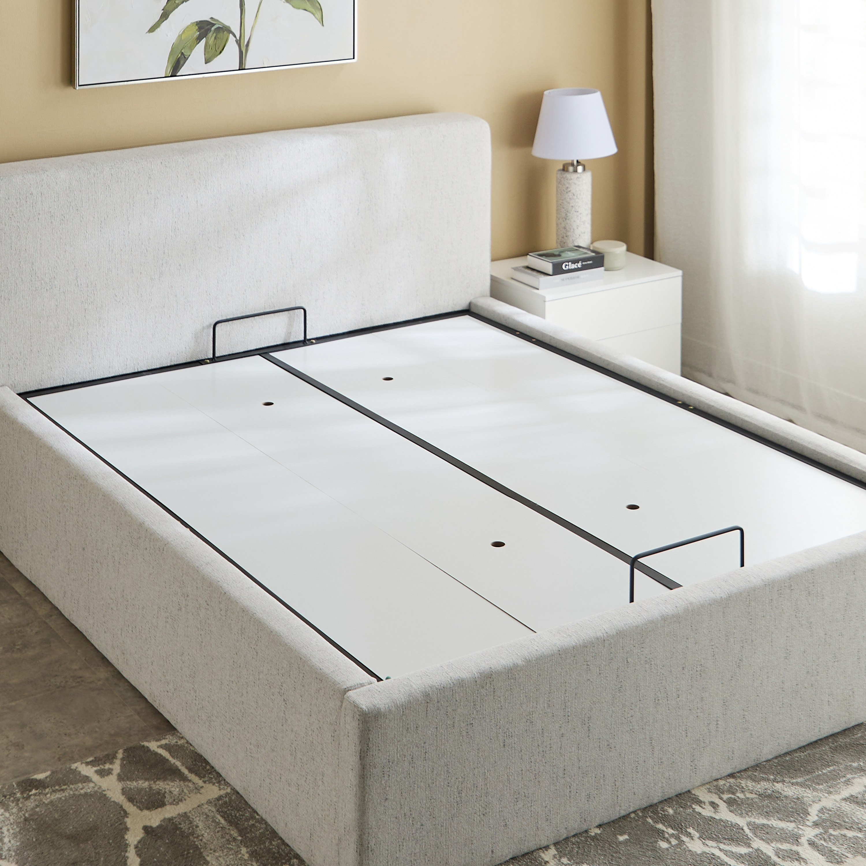 Liberty Upholstered Hydraulic Storage Queen Bed - 160x200 cm-hbxbedroom-bedsandbedsets-beds-queen-image-10