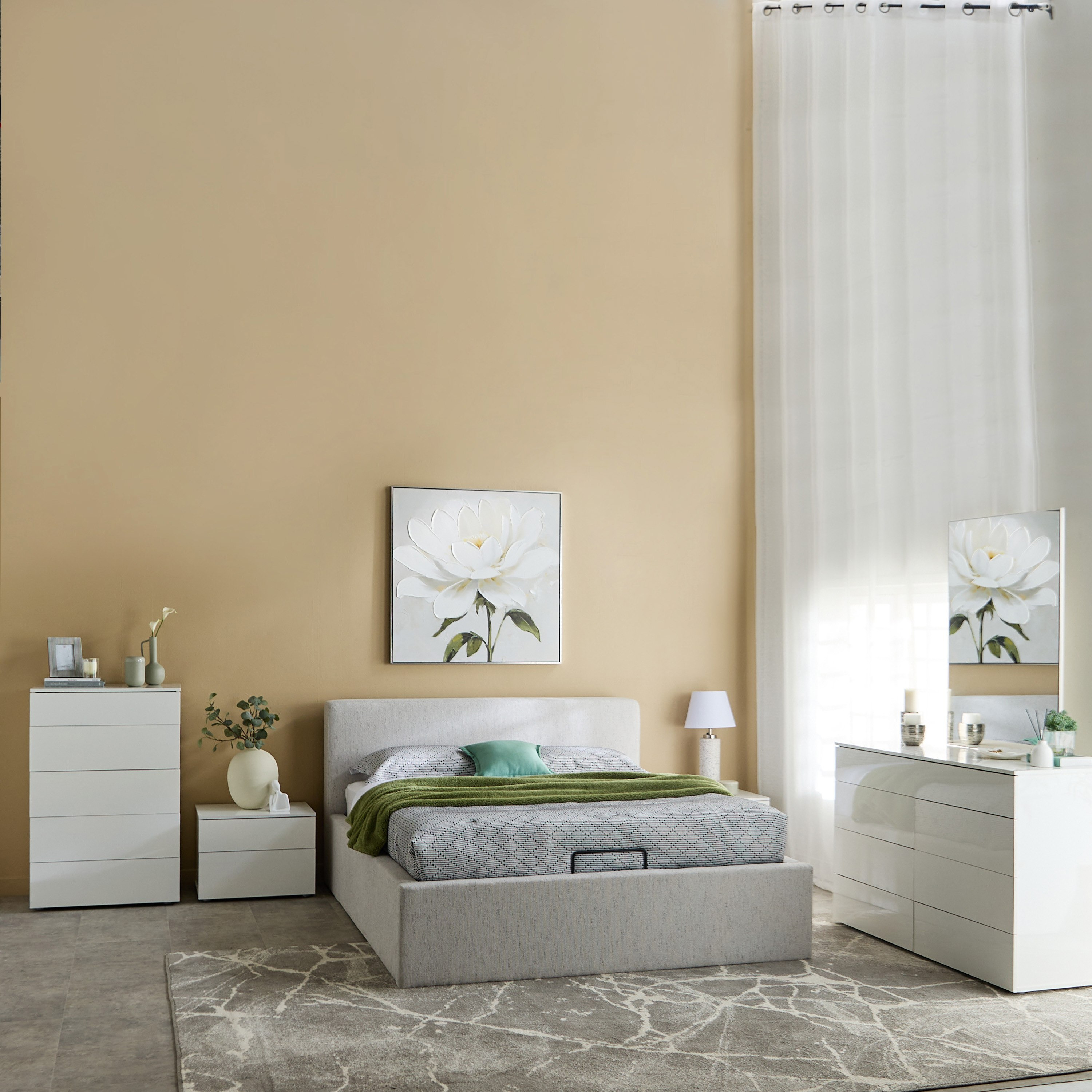 Liberty Upholstered Hydraulic Storage King Bed - 180x200 cm-hbxfurniture-bedsandbedsets-upholsteredbeds-king-image-11