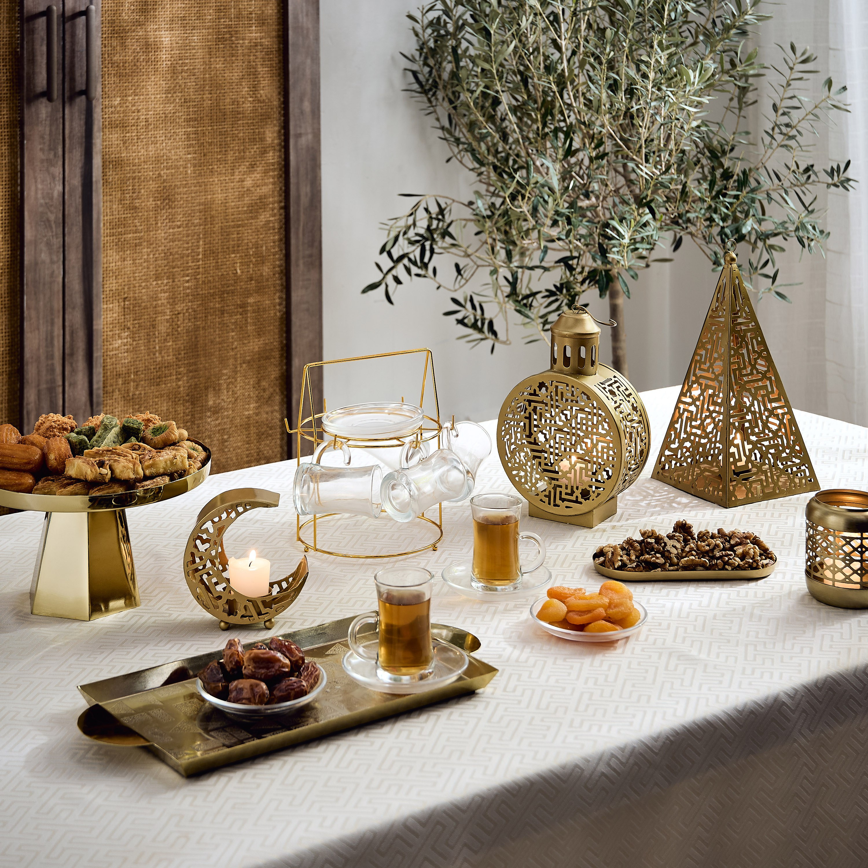 طقم فناجين إستكان زجاج وصحون 12 قطعة من أوركيد - 120 مل-hbxhomeware-diningandtabletop-coffeeandteasets-image-4