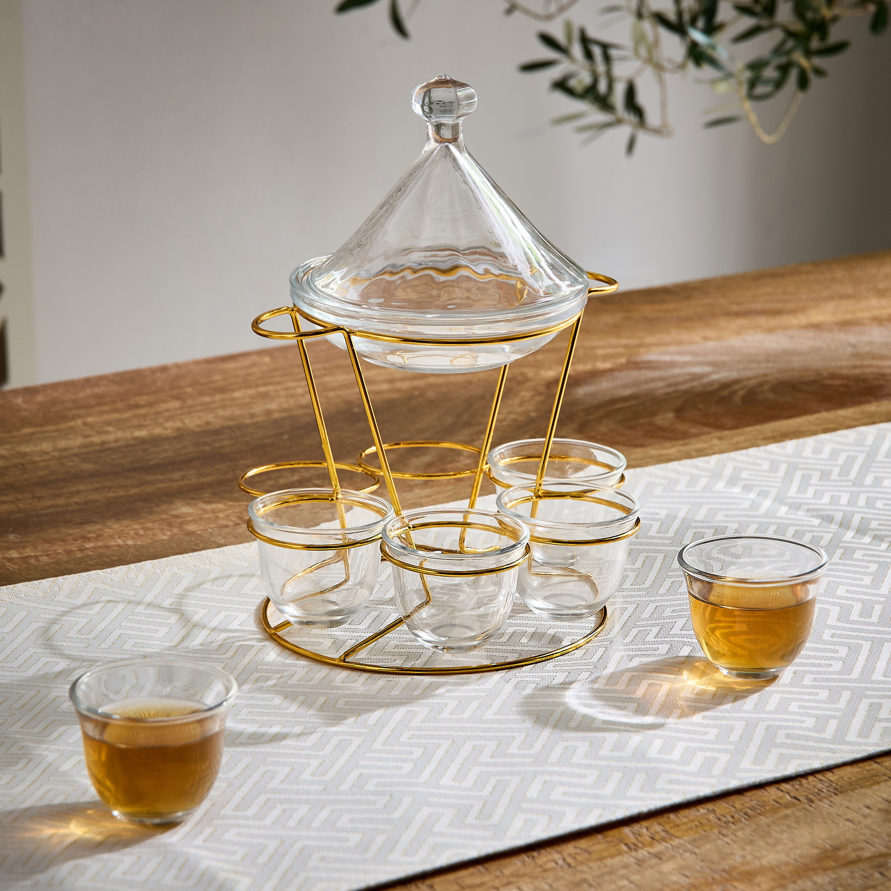 طقم طاجين 7 قطع مع حامل من أوركيد-hbxhomeware-diningandtabletop-coffeeandteasets-image-1