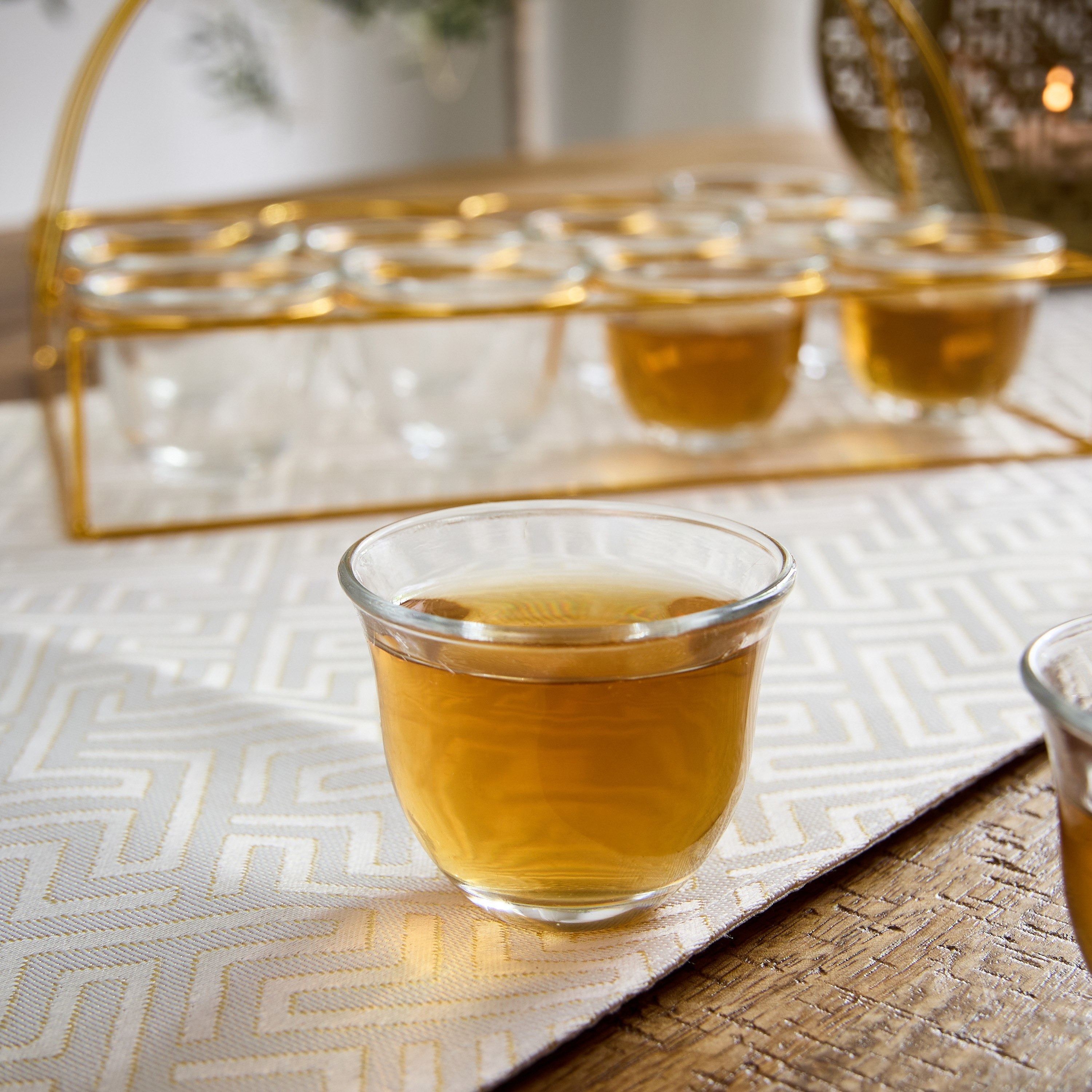 طقم أكواب قهوة زجاج 12 قطعة مع حامل من أوركيد - 80 مل-hbxhomeware-diningandtabletop-coffeeandteasets-image-2